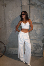 מכנס ליאו לבן