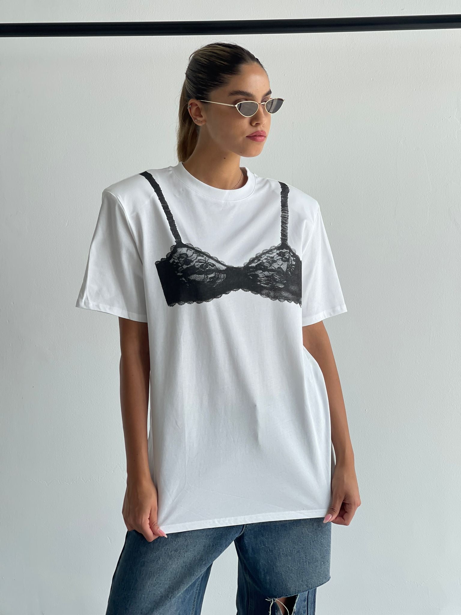 חולצת שי לי לבן