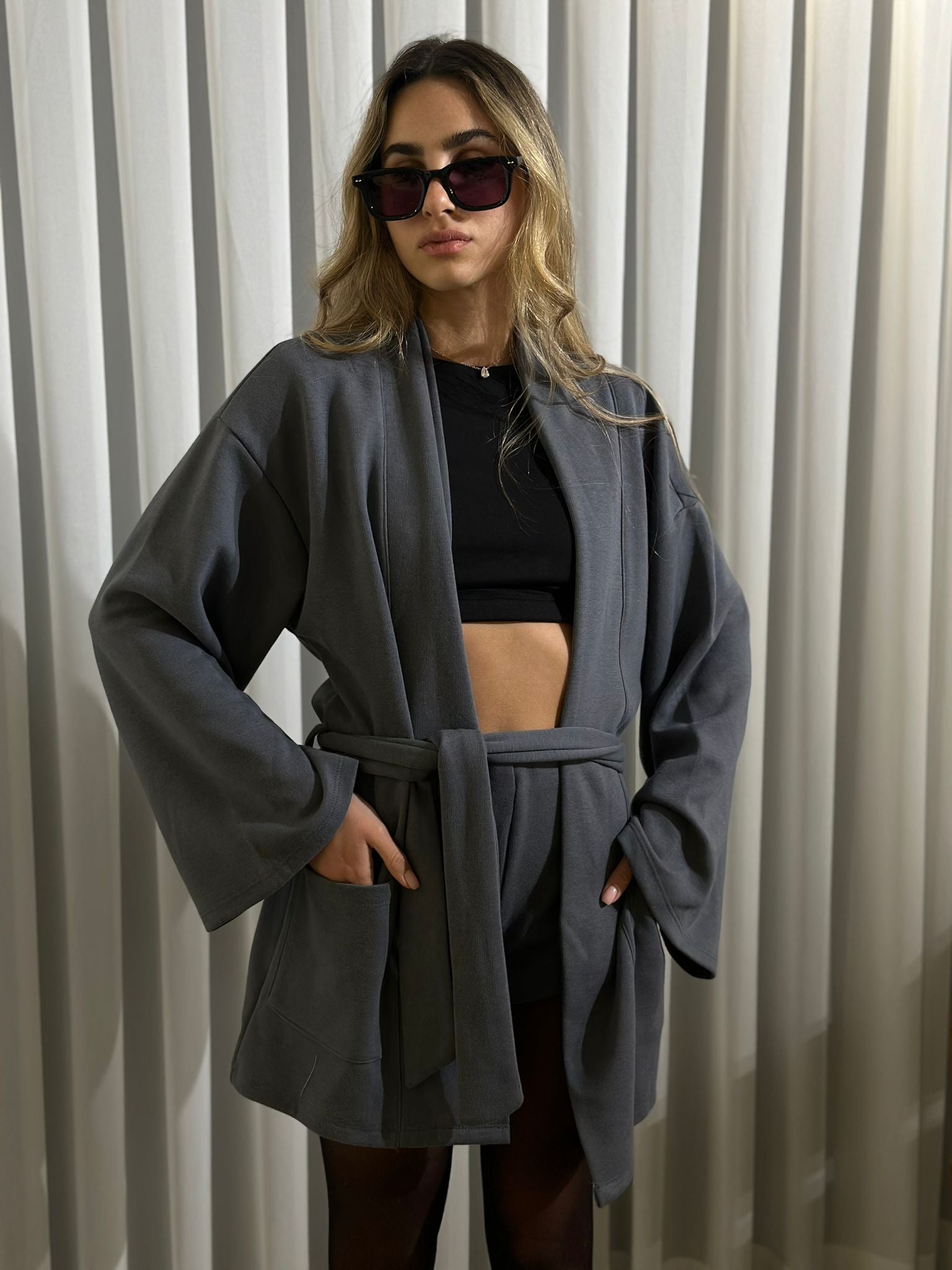 חליפת איירין אפור פלדה