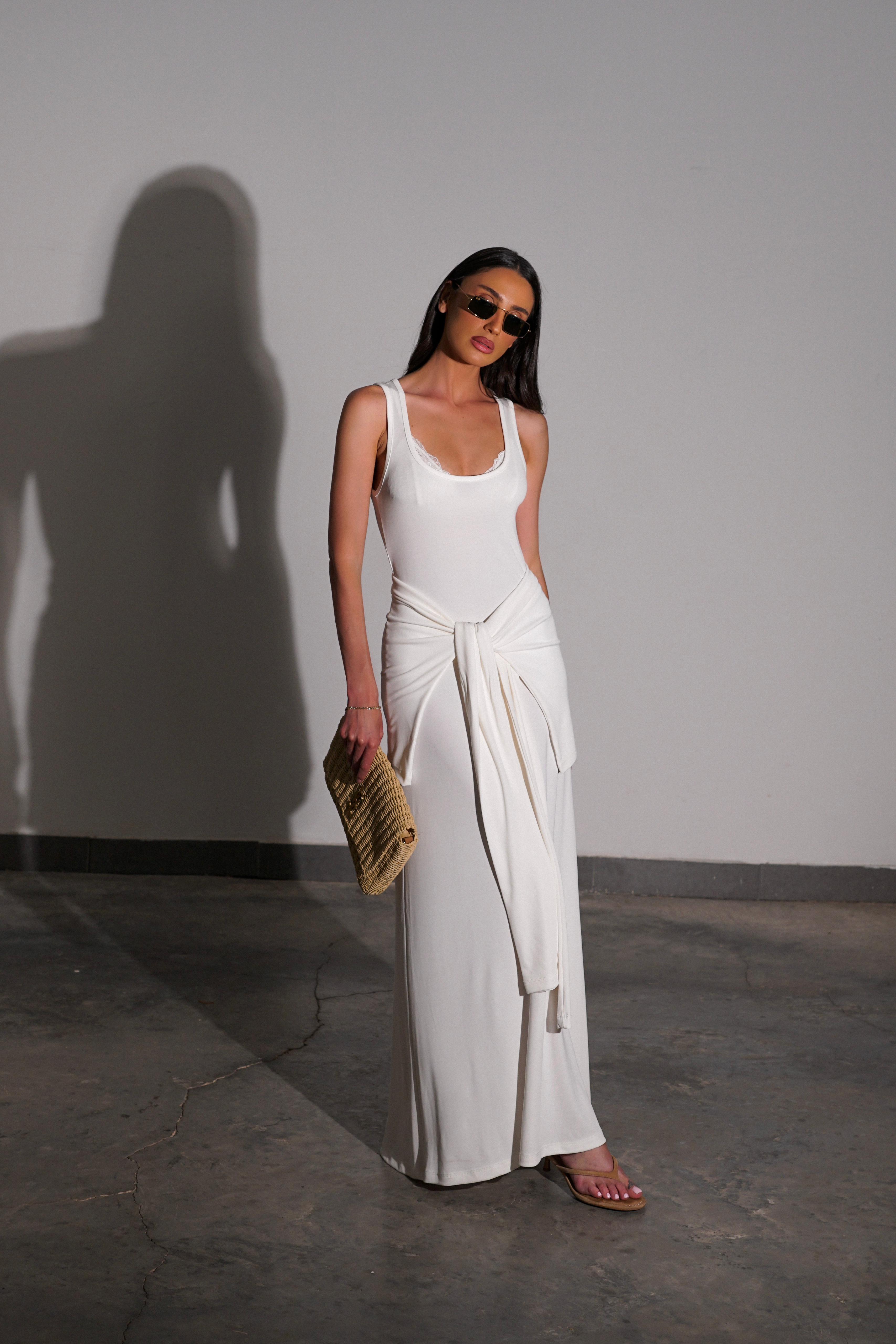 שמלת מליפס לבן