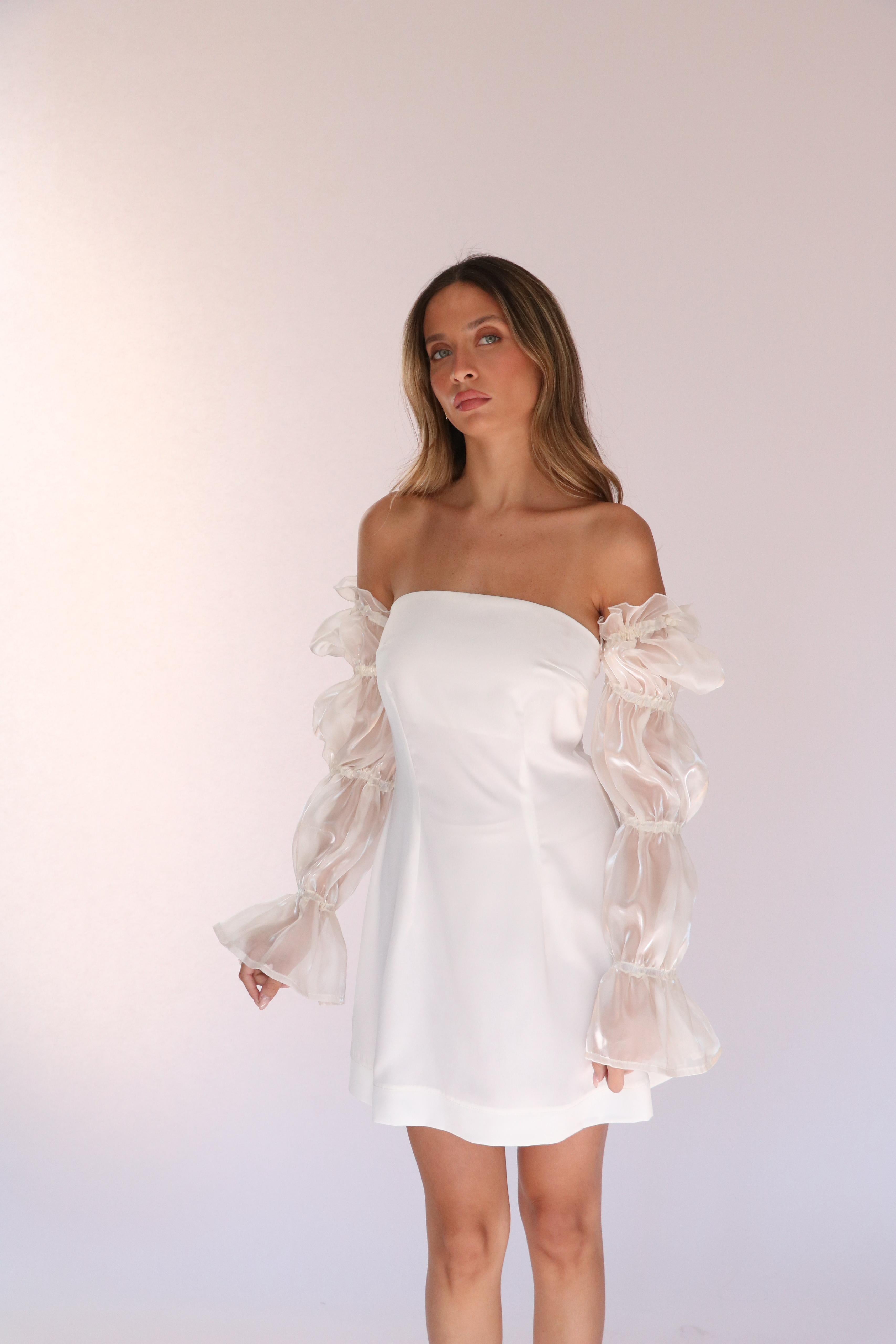 שמלת מירל לבן