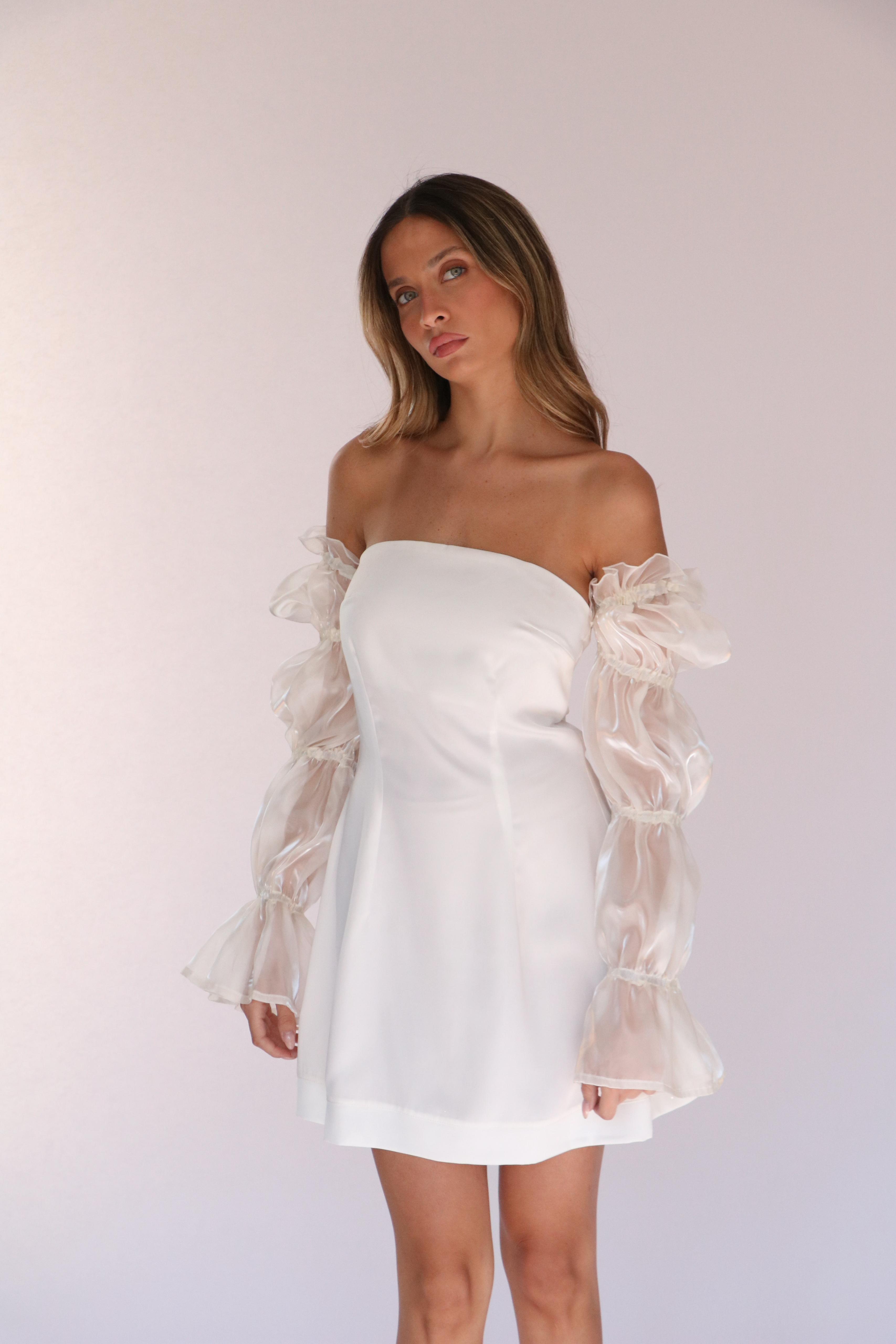 שמלת מירל לבן