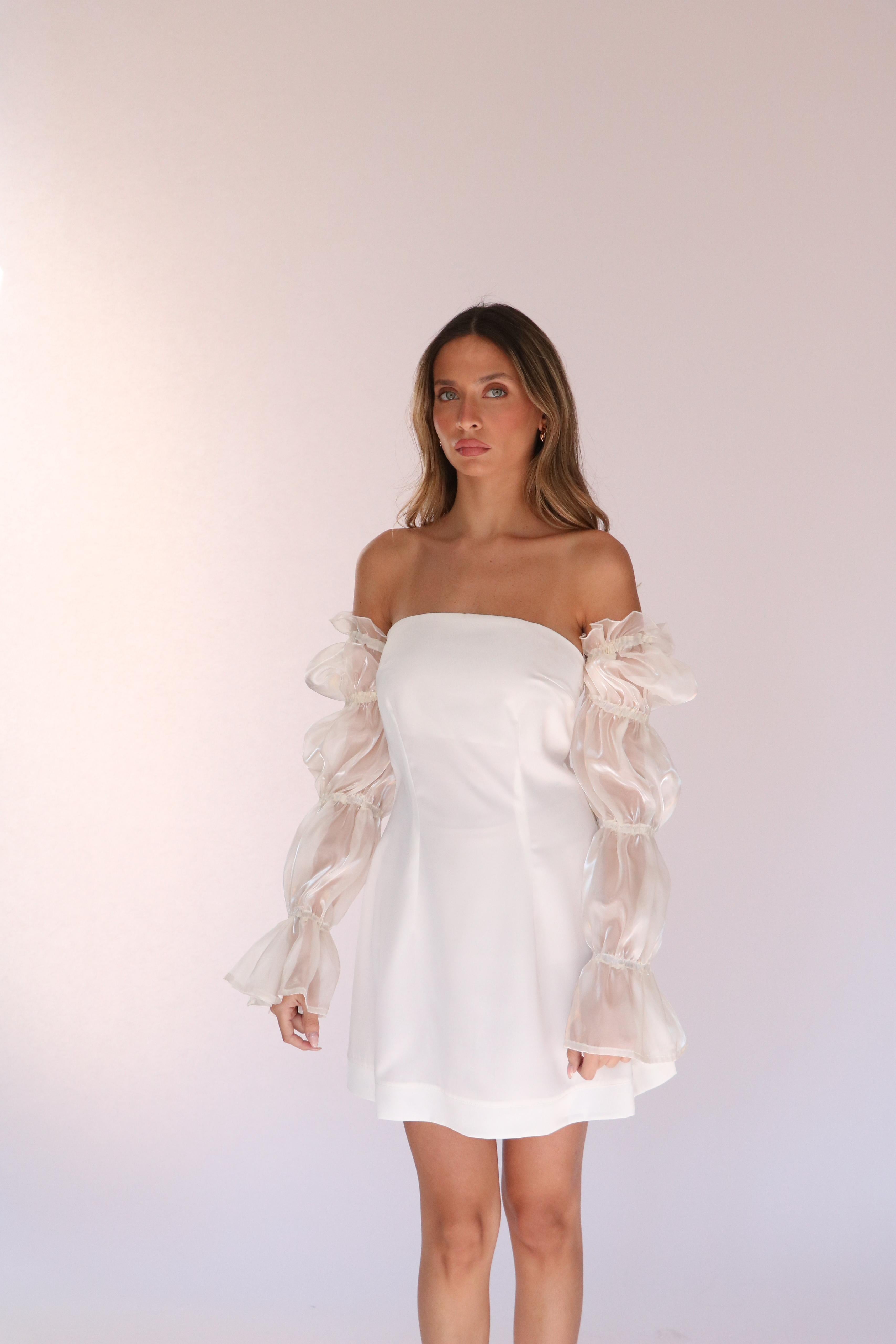 שמלת מירל לבן