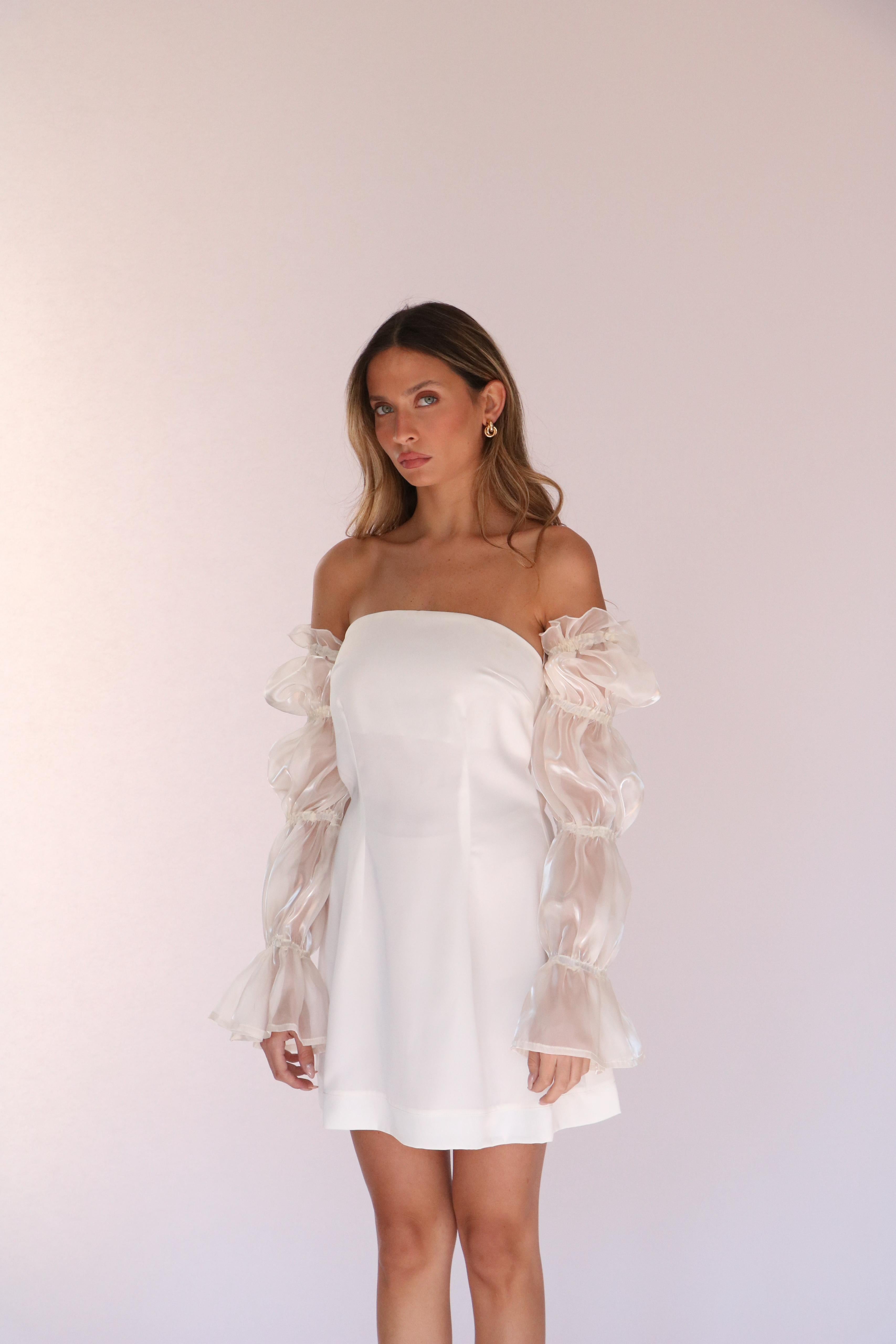 שמלת מירל לבן