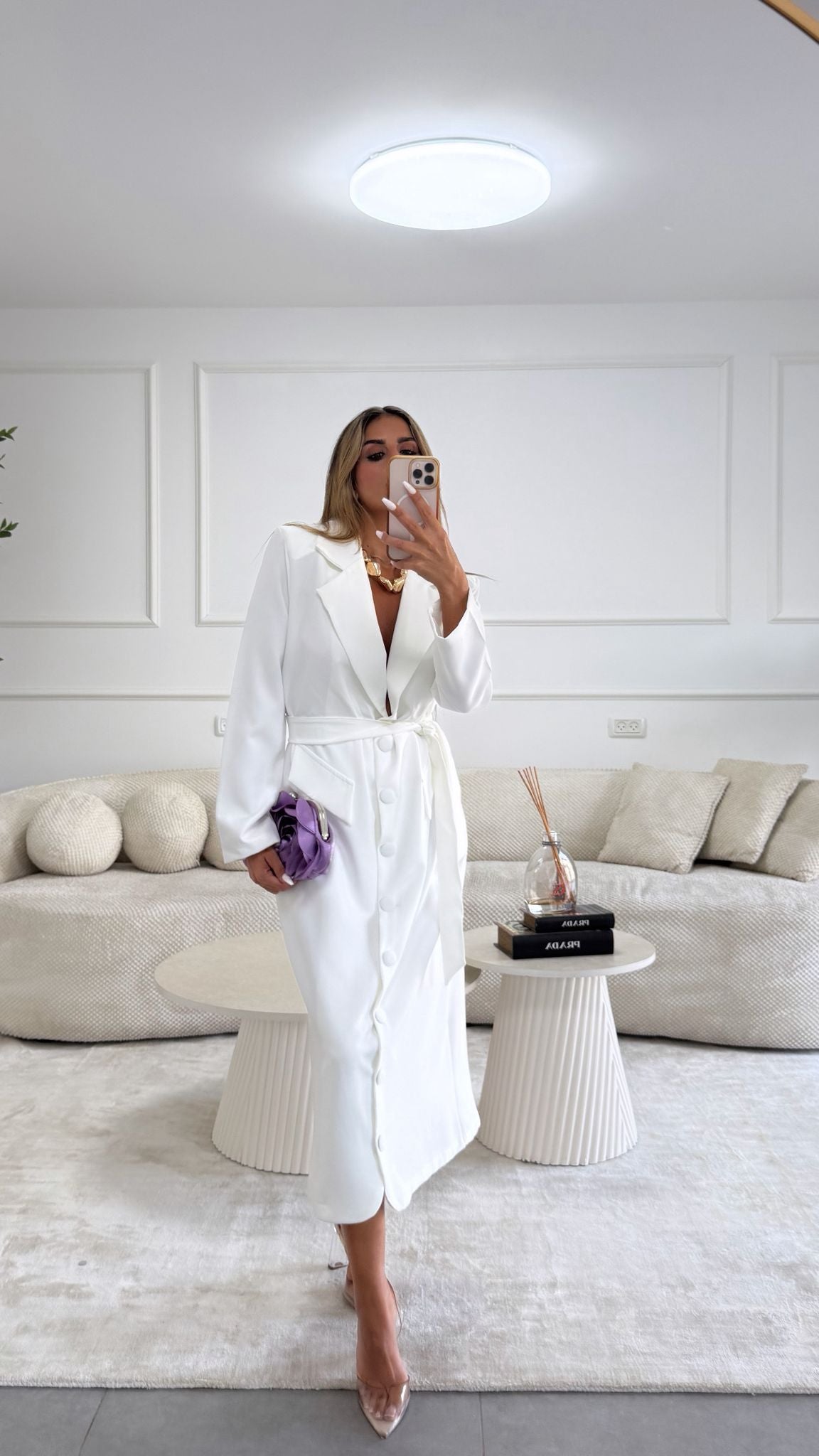 שמלת עדיה לבן