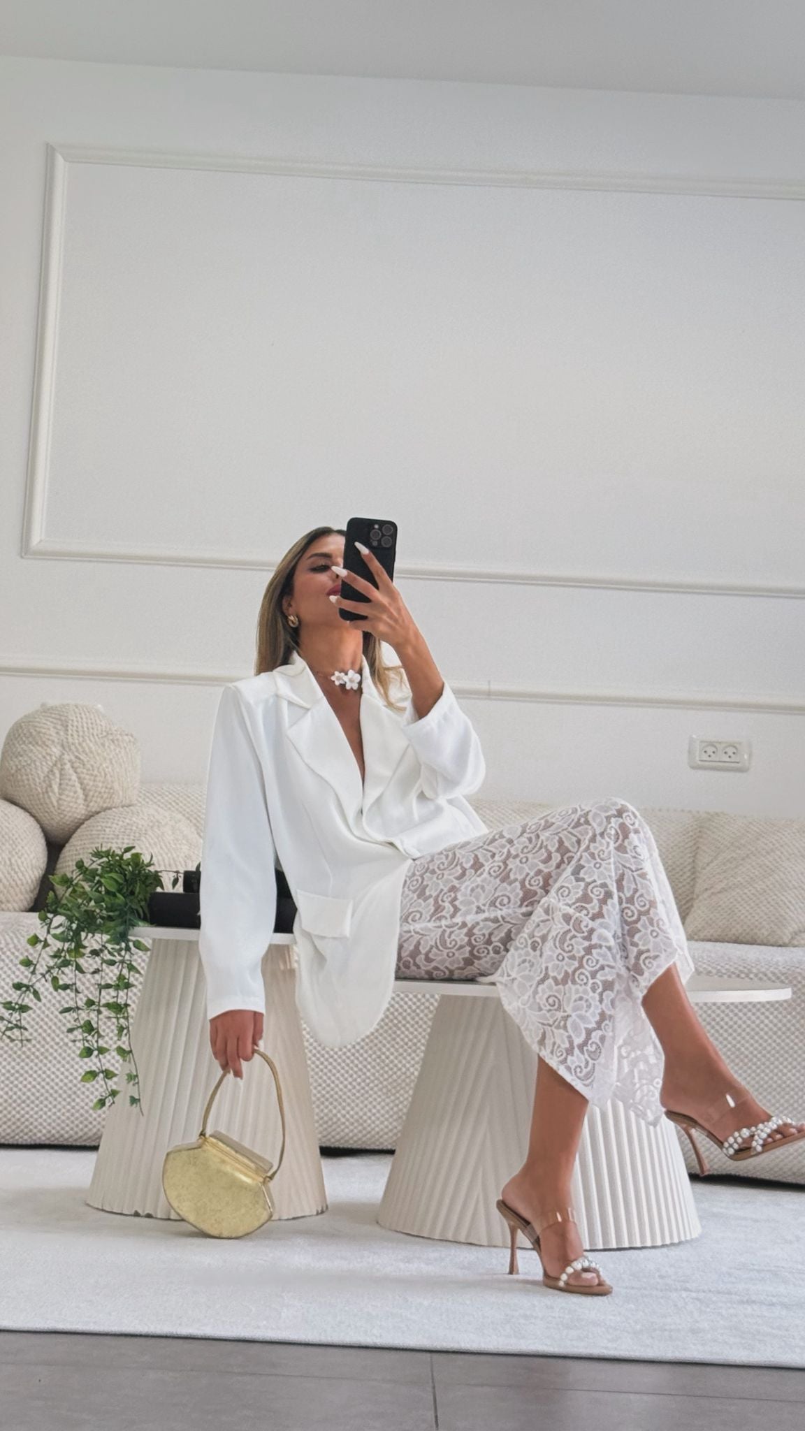 חליפת מיאה לבן