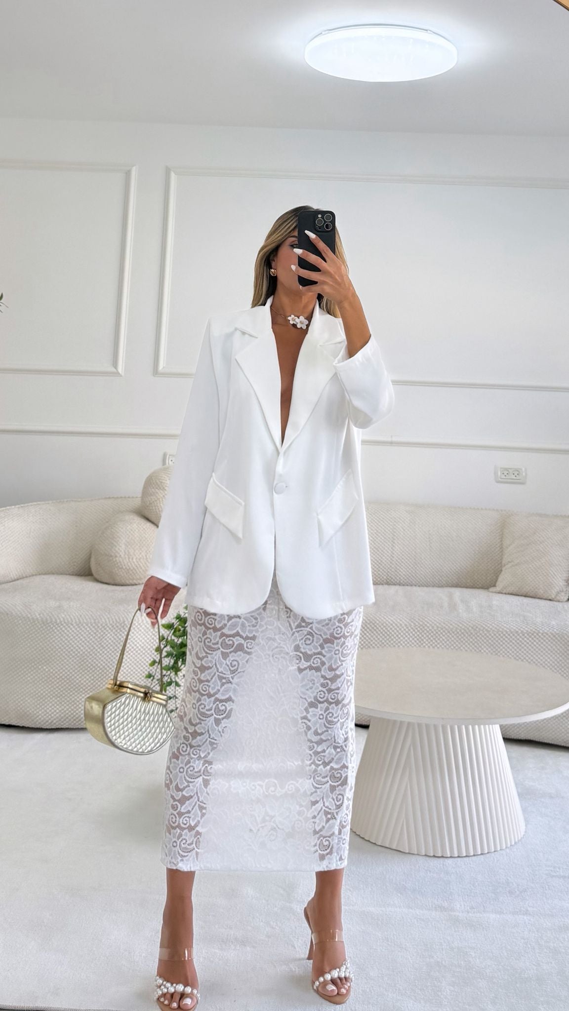 חליפת מיאה לבן