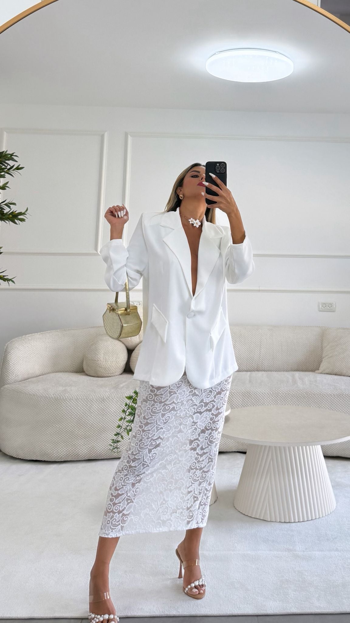 חליפת מיאה לבן