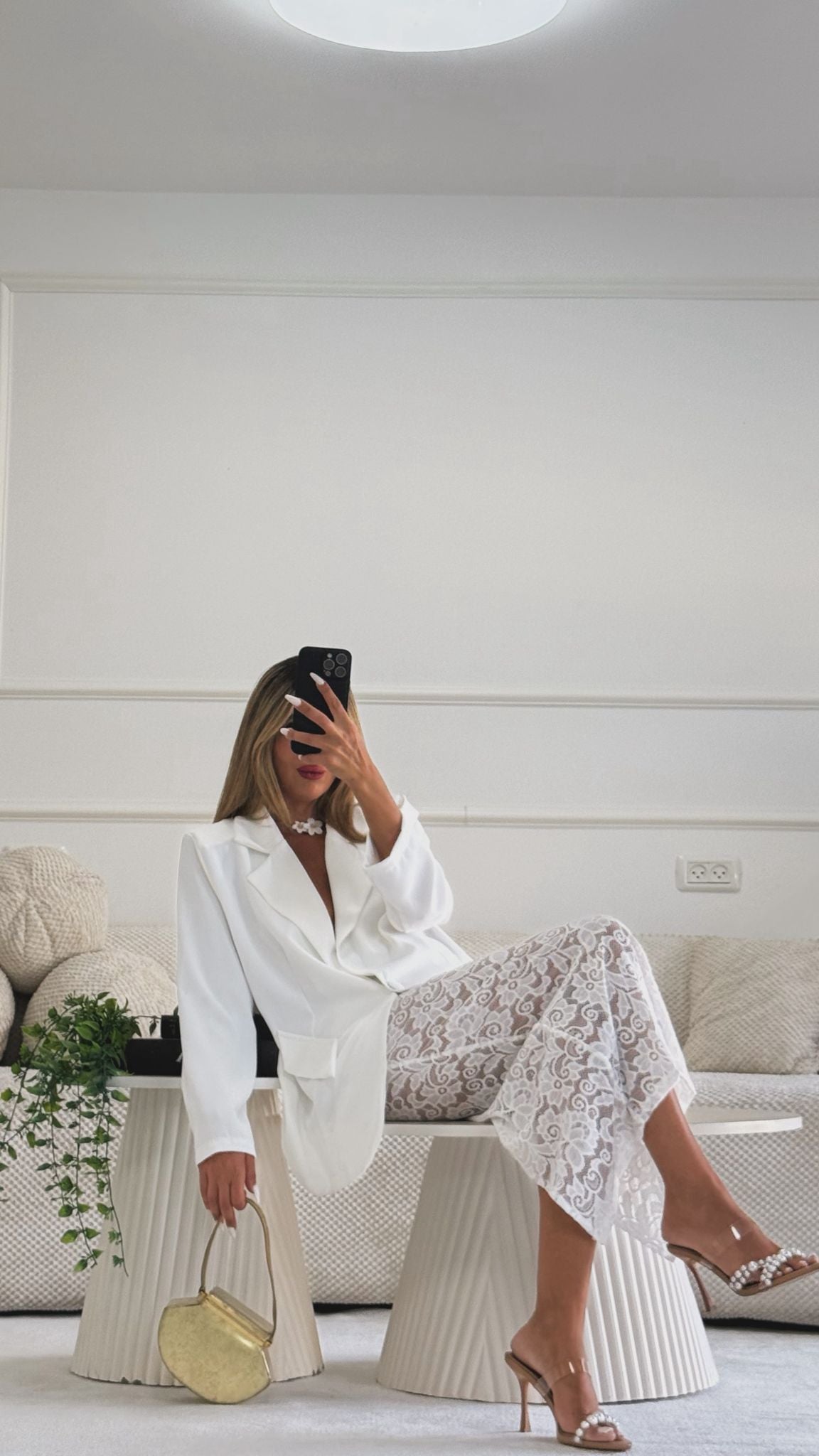 חליפת מיאה לבן