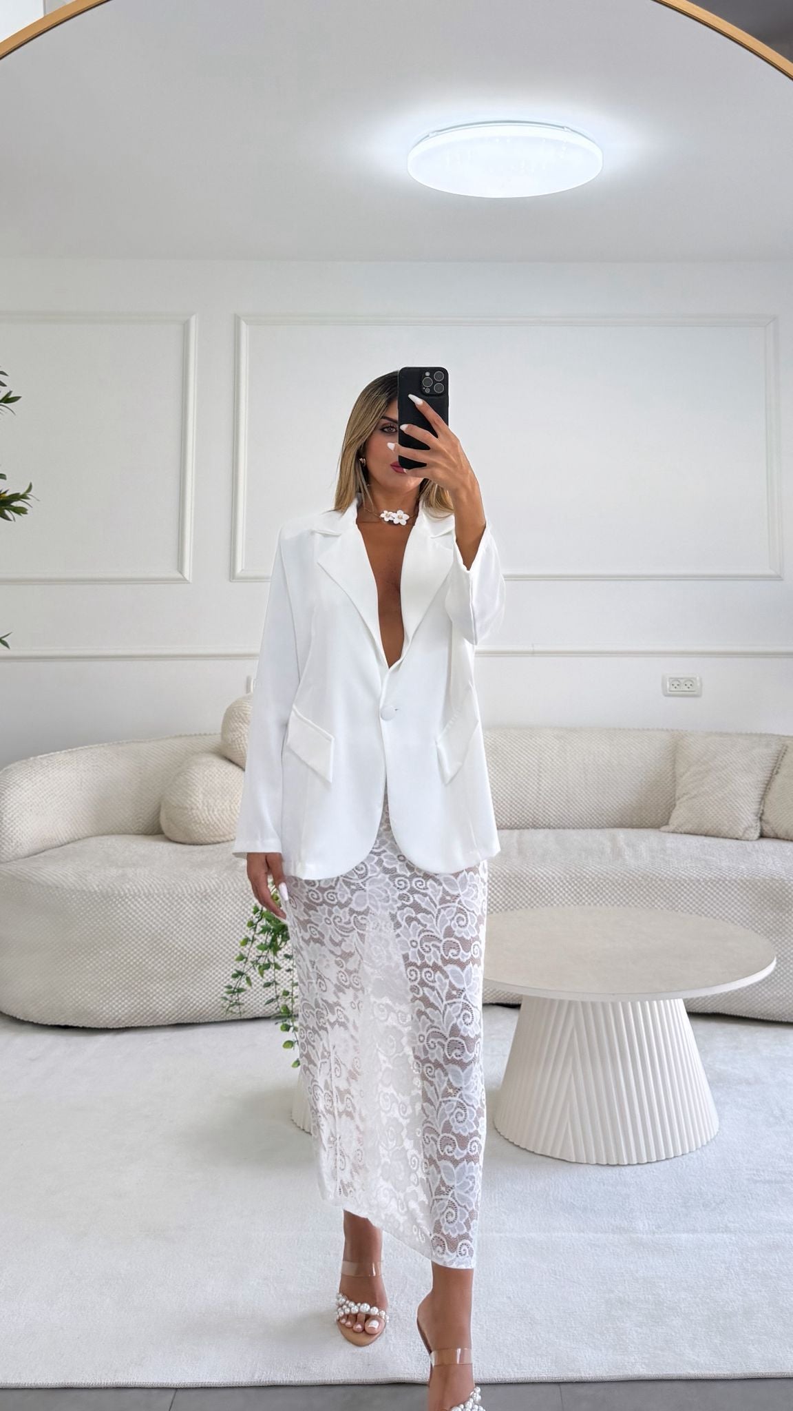 חליפת מיאה לבן