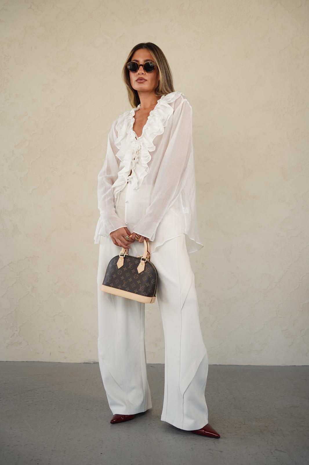 חולצת דורין לבן