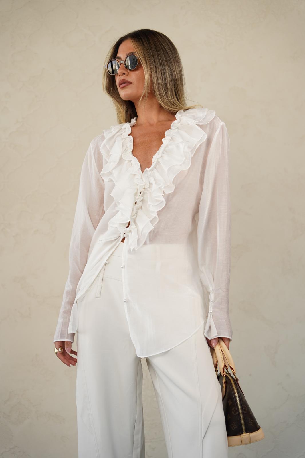 חולצת דורין לבן