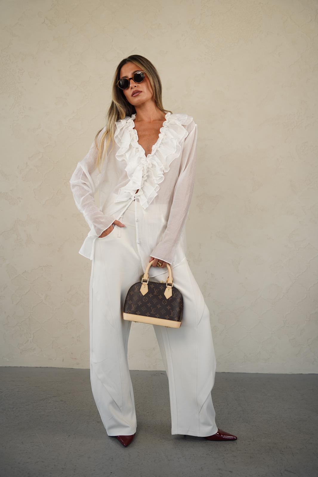 חולצת דורין לבן