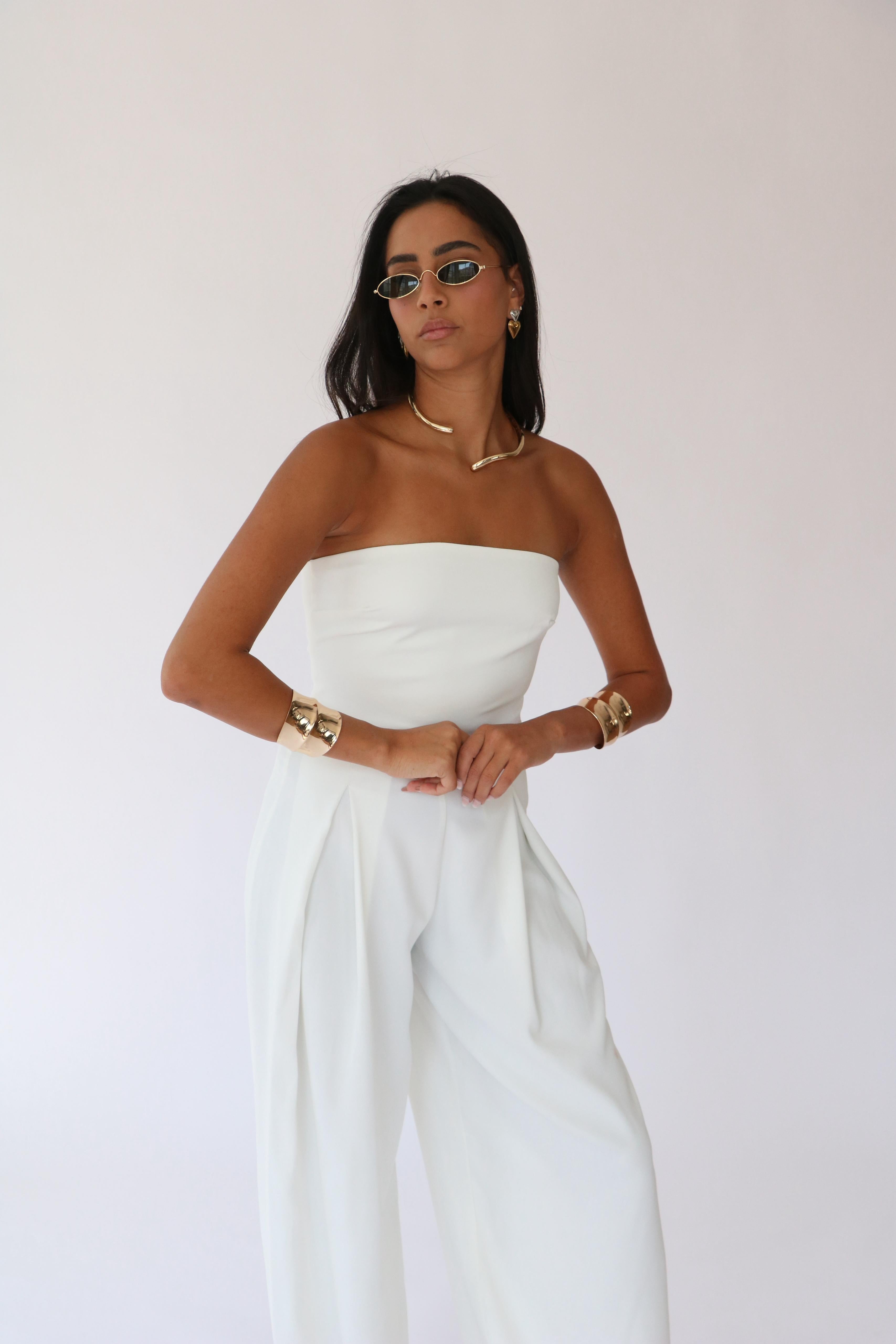 אוברול קארן לבן