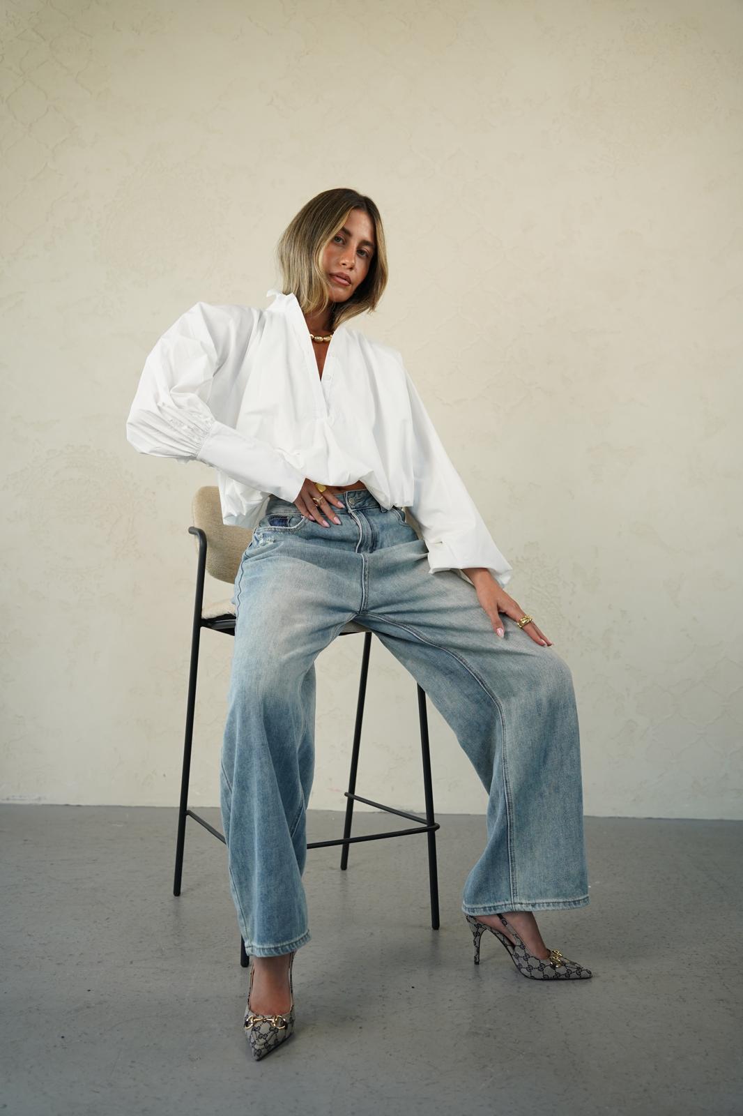 חולצת לינדה לבן