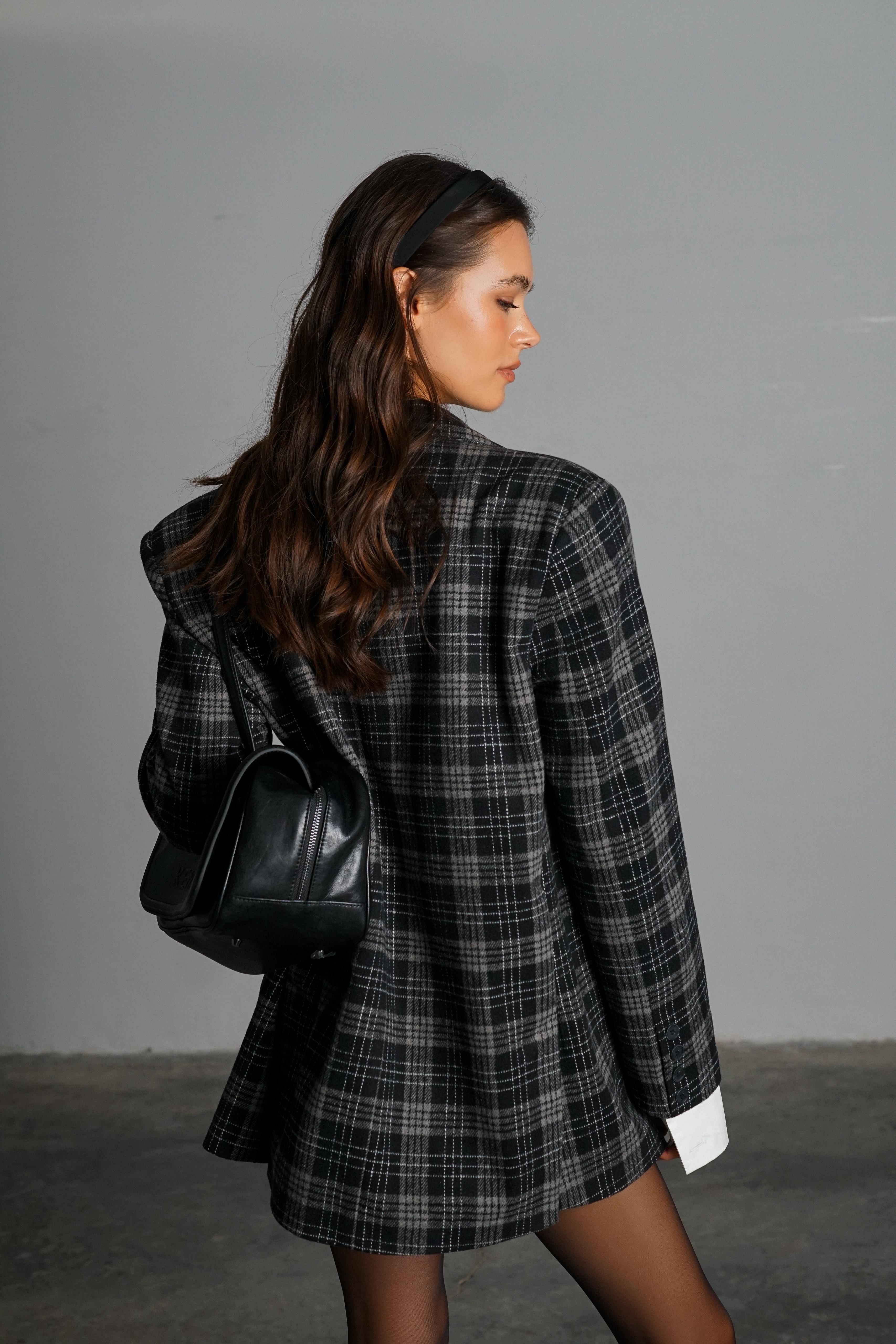 מכנס טינט משובץ