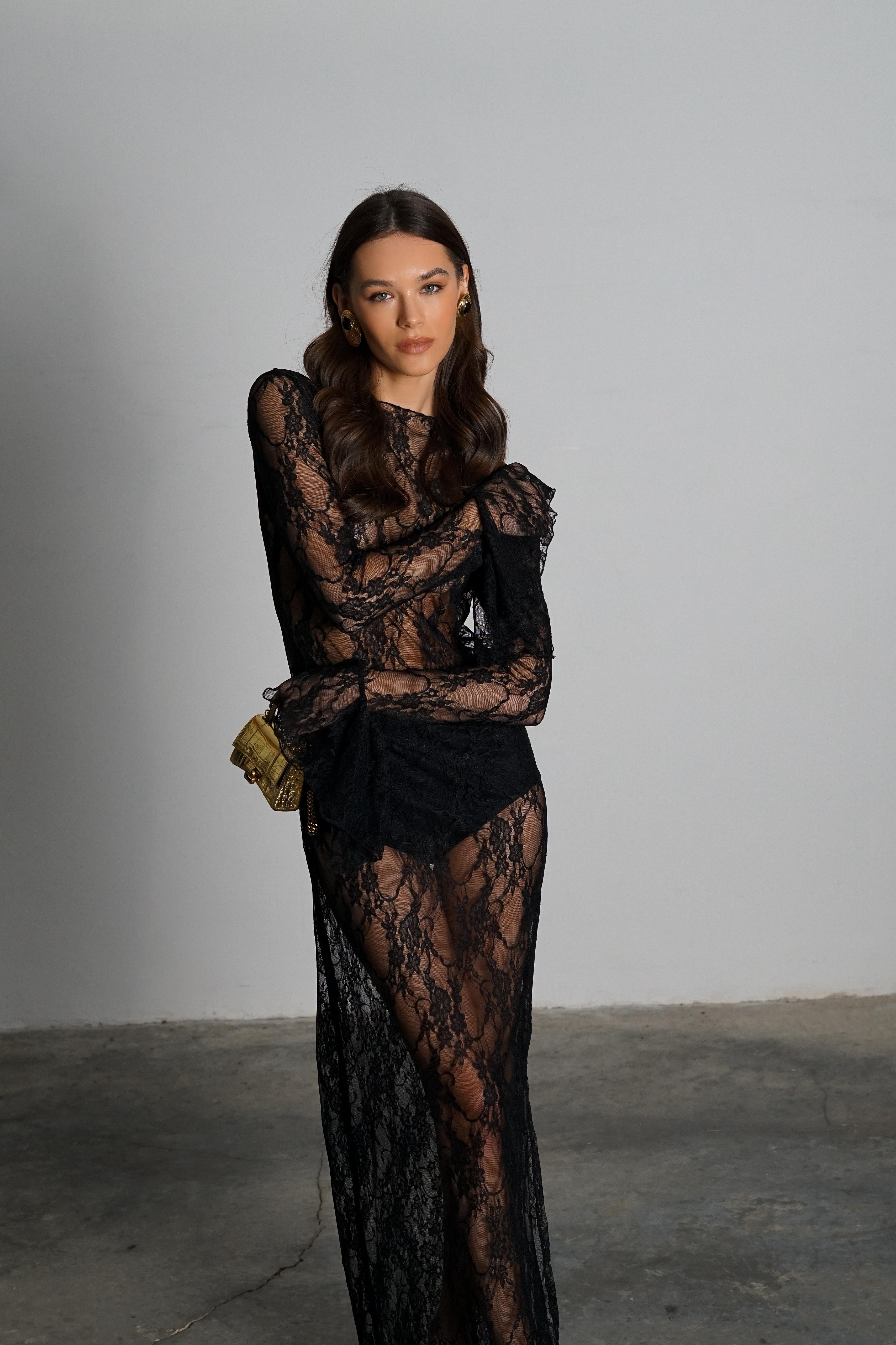 שמלת פיליפין שחור