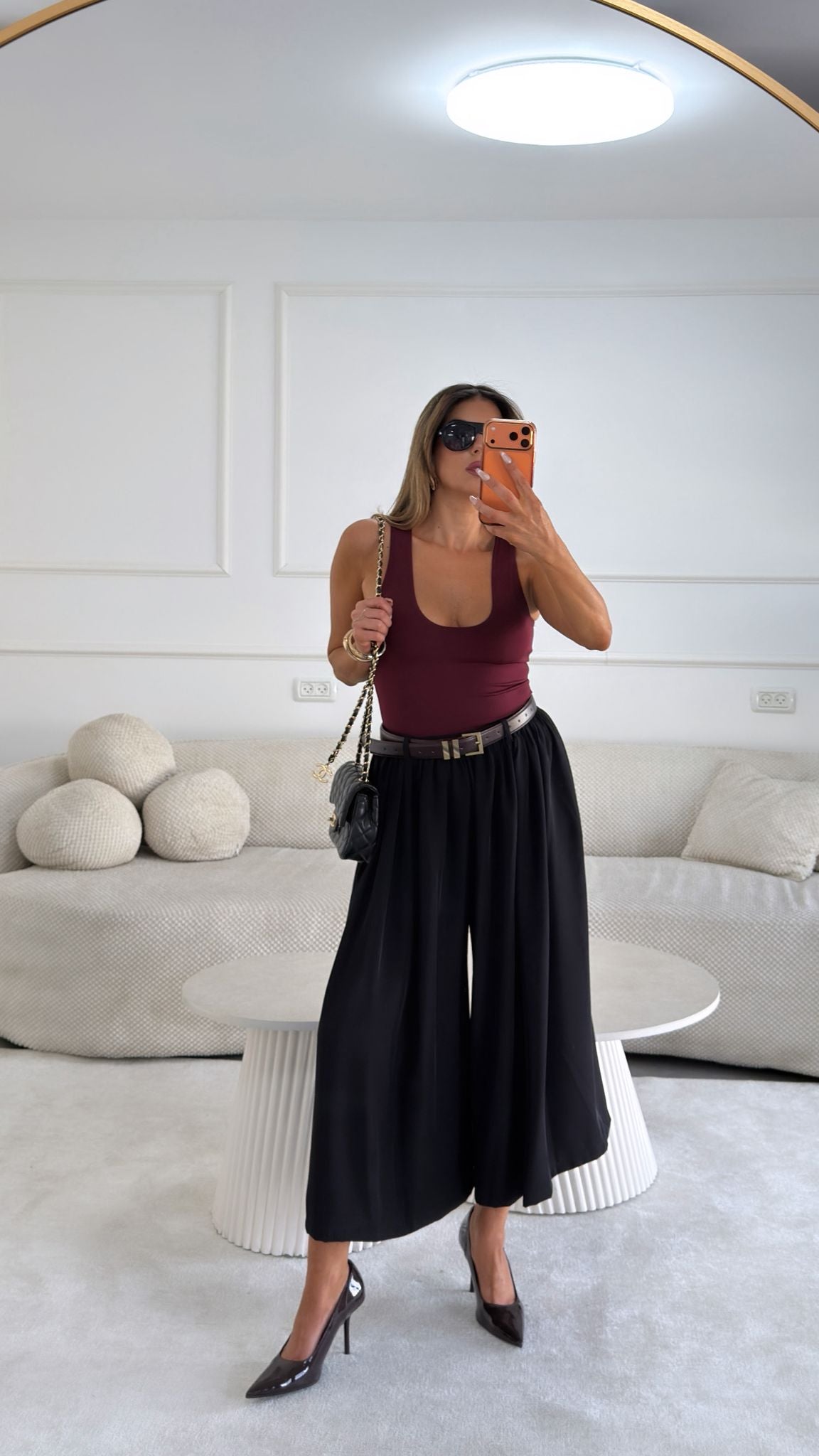 מכנס ארי שחור