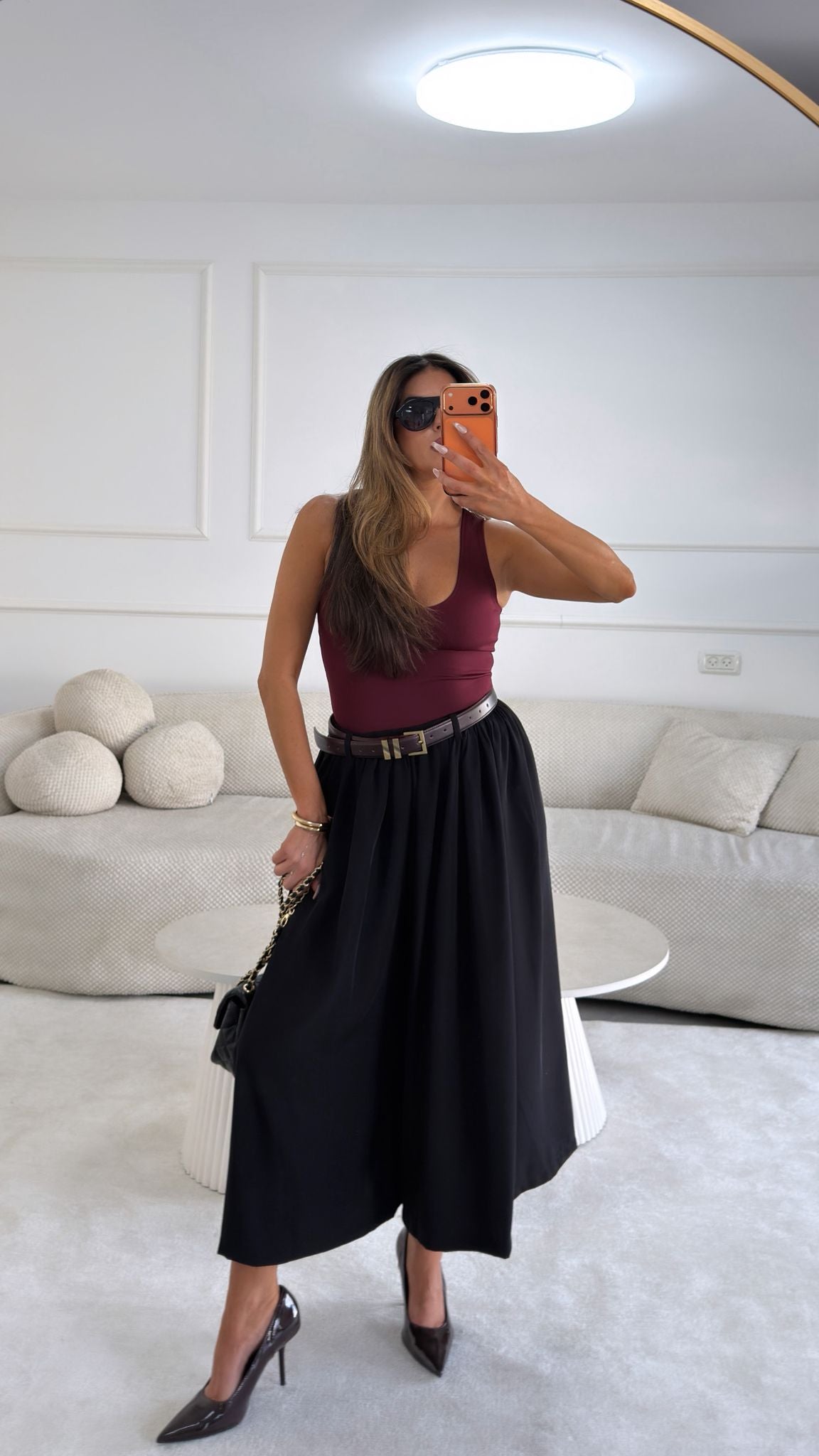 מכנס ארי שחור