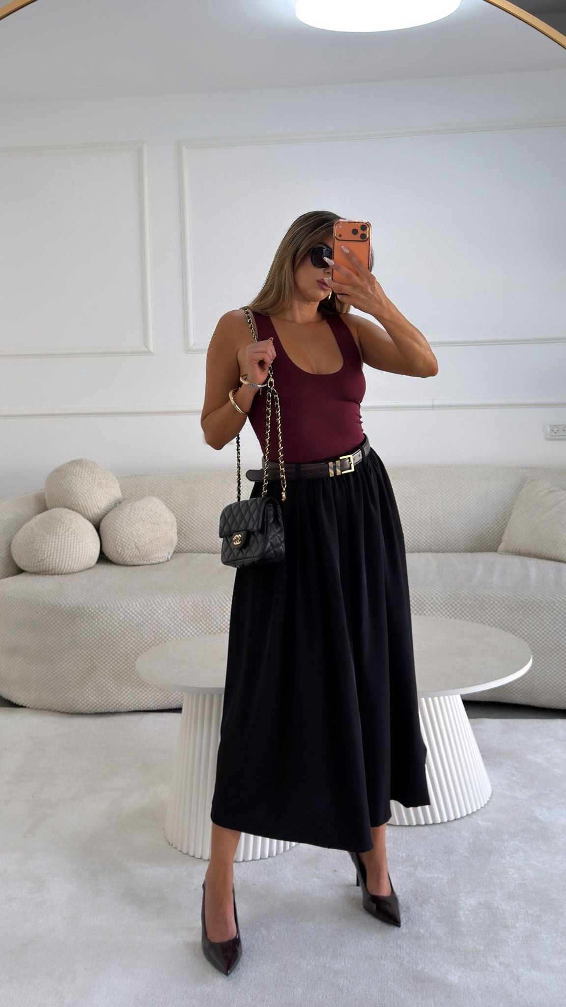 מכנס ארי שחור