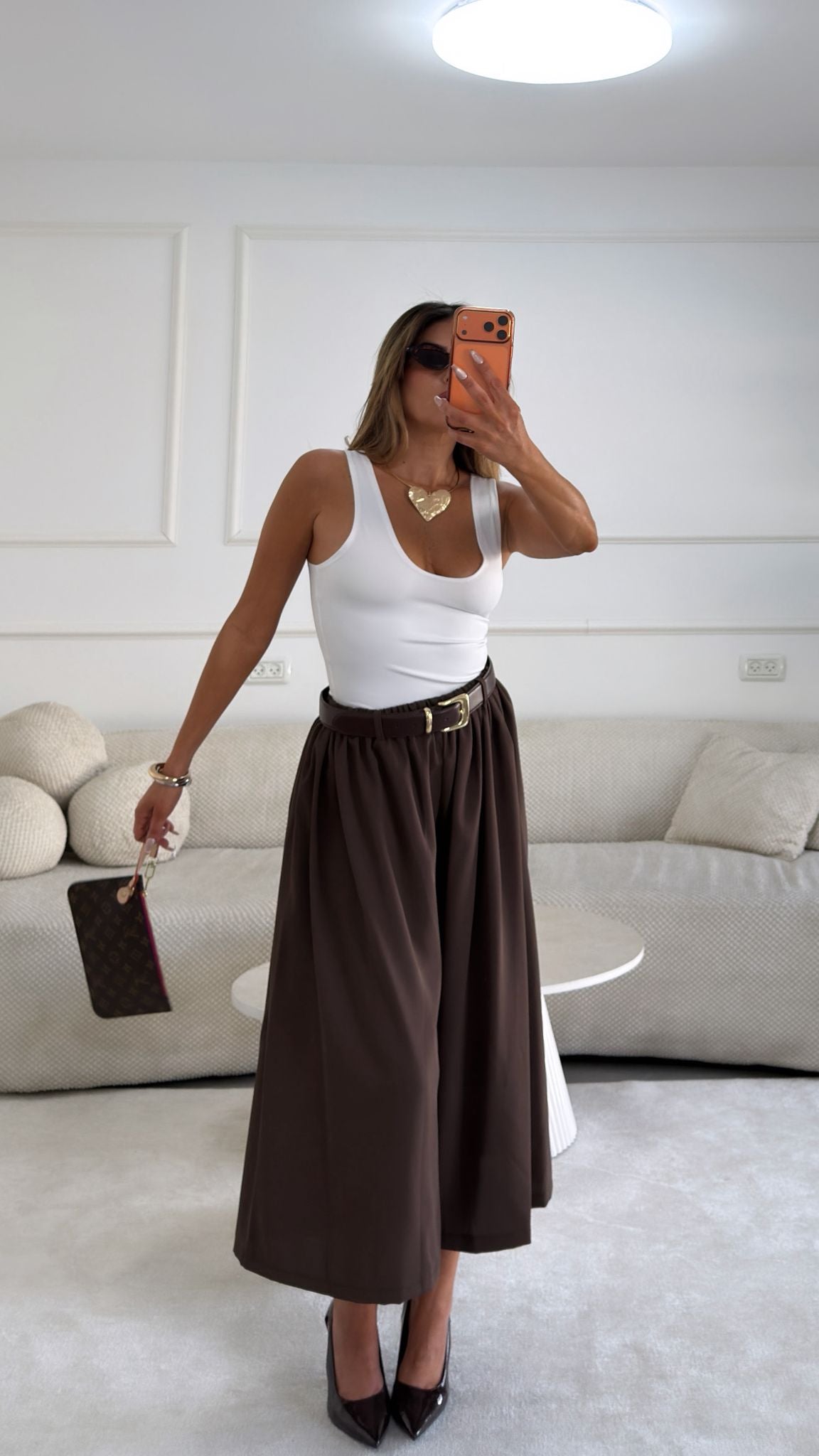 מכנס ארי חום