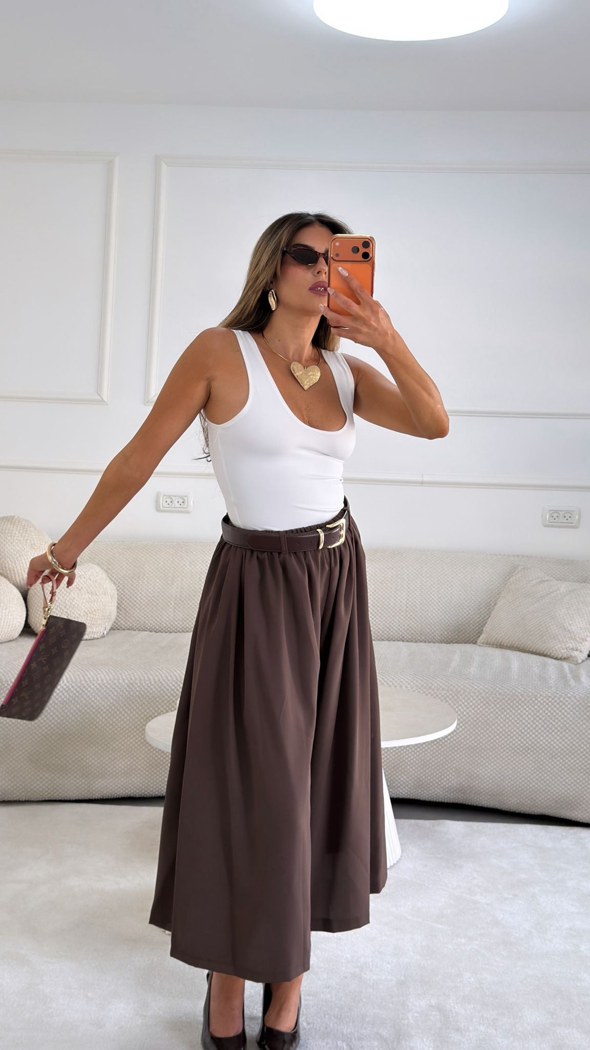 מכנס ארי חום