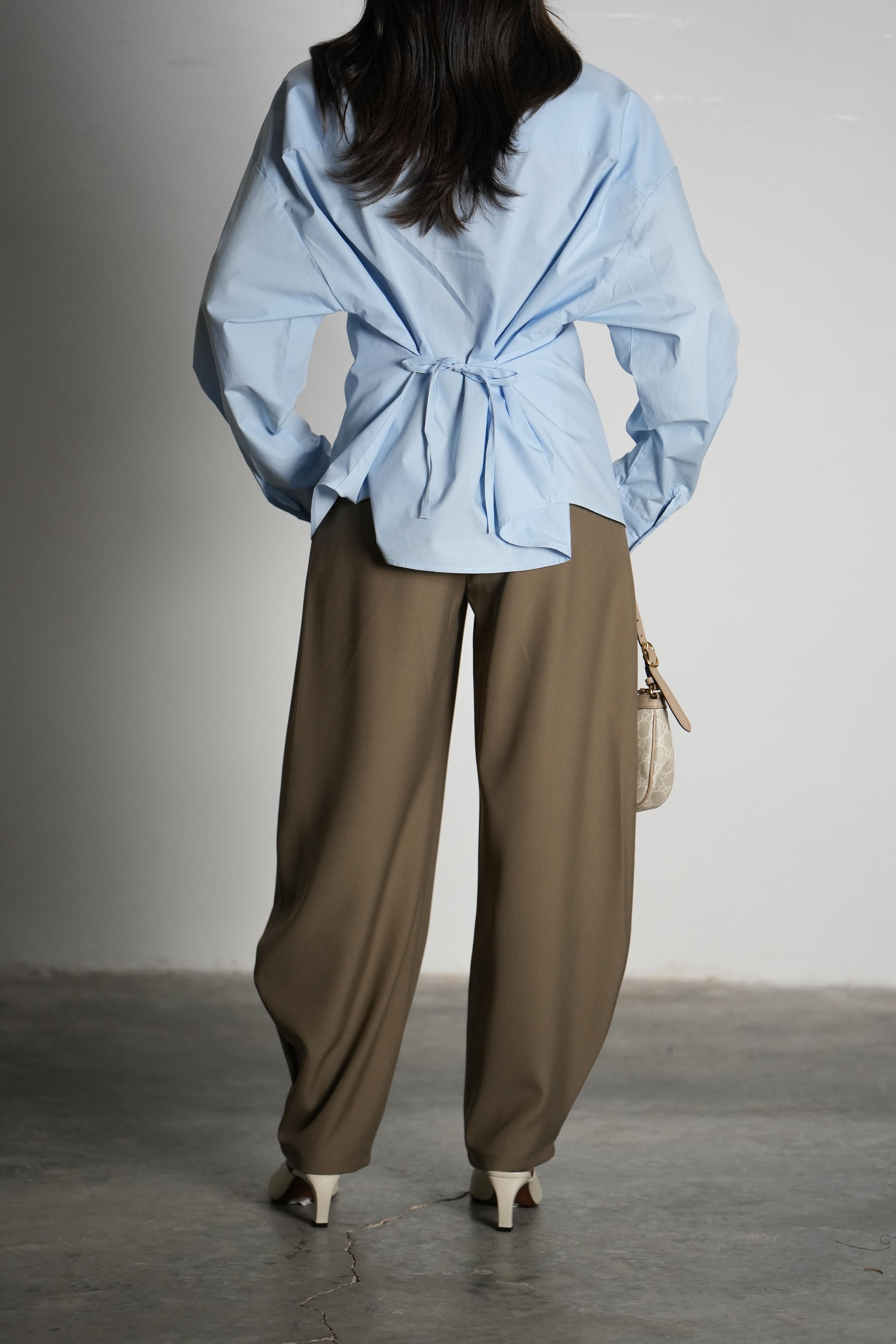 חולצת סילברה משבצות תכלת