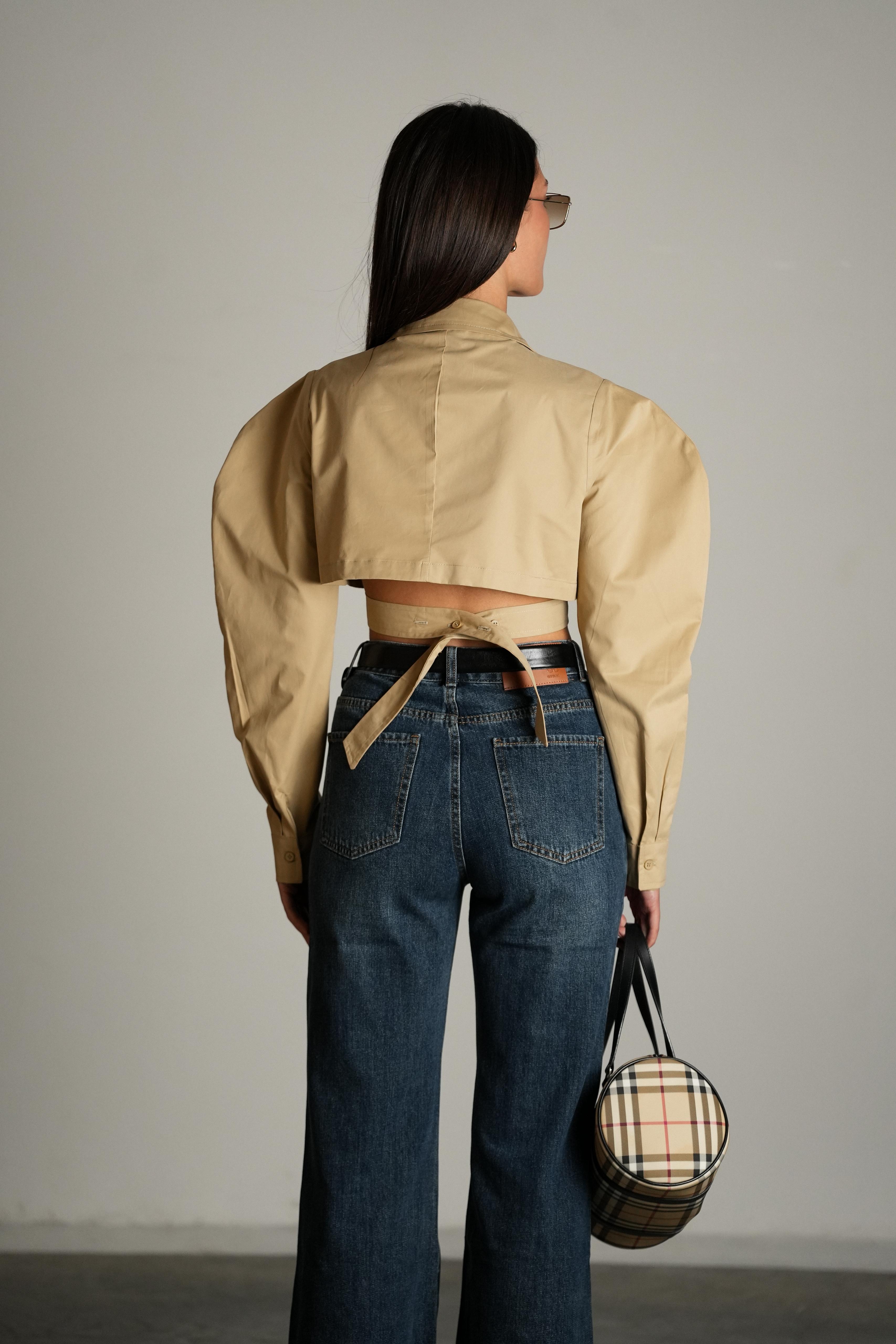 חולצת קירט חאקי