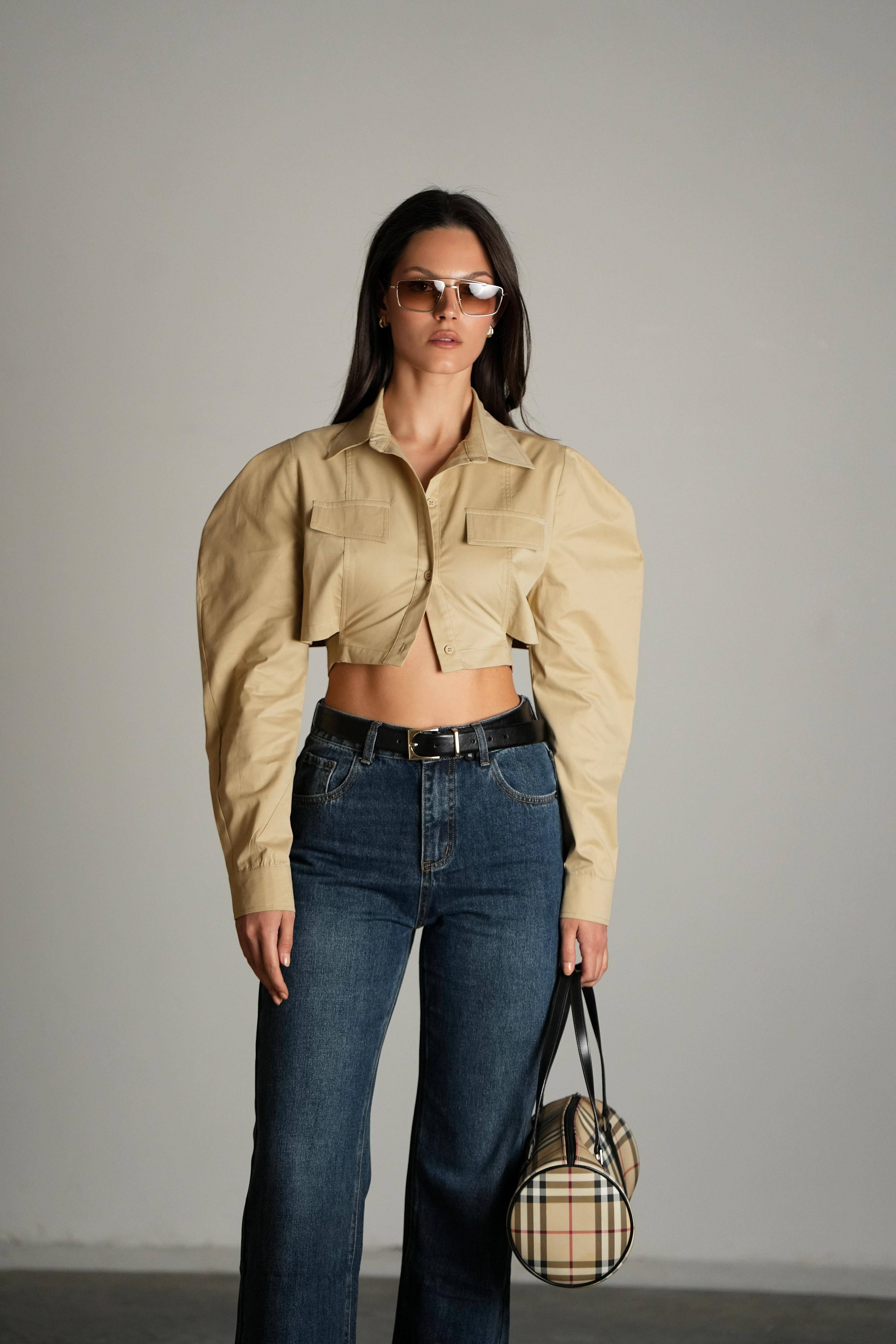 חולצת קירט חאקי