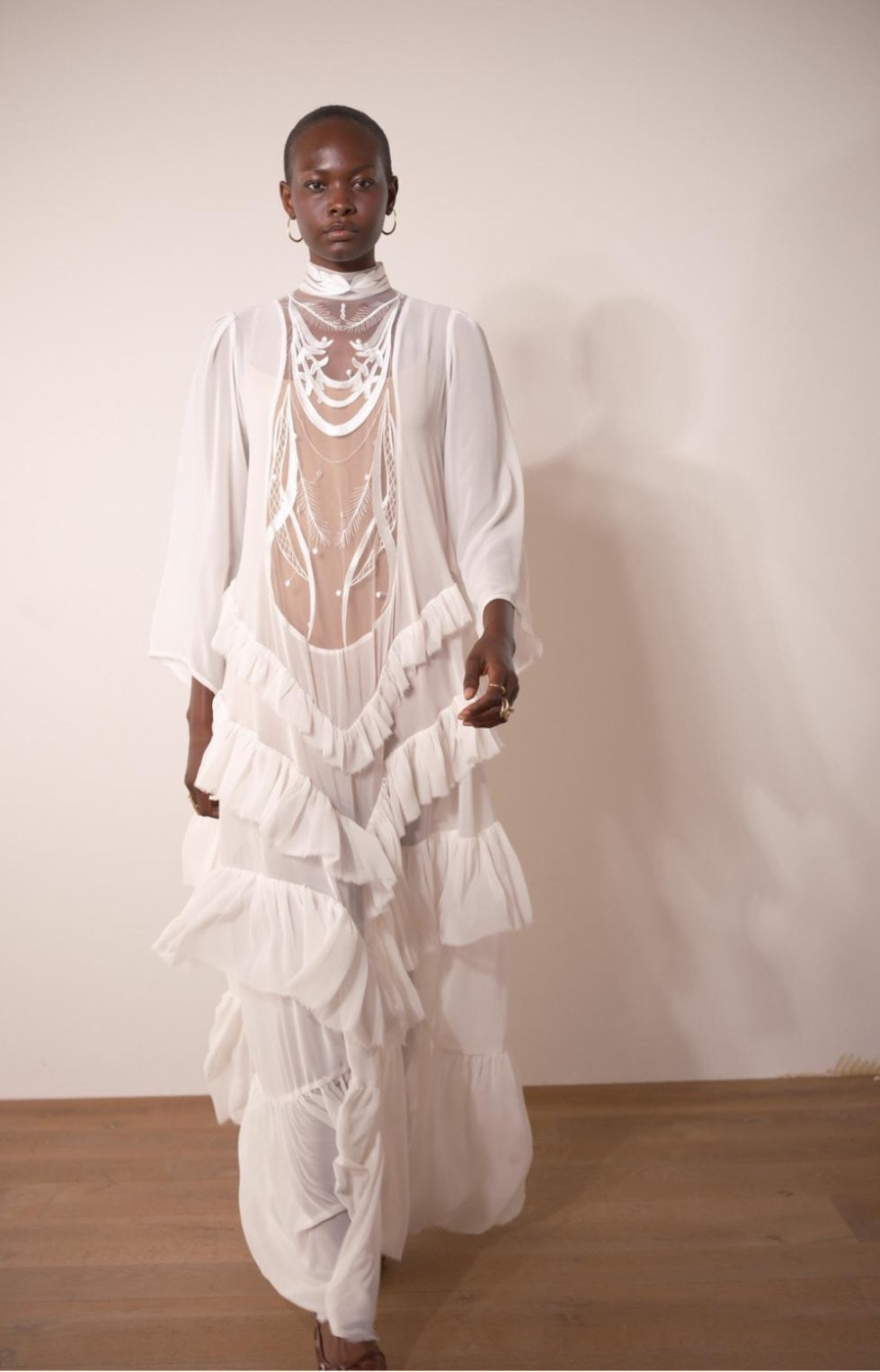 שמלת שאינז לבן