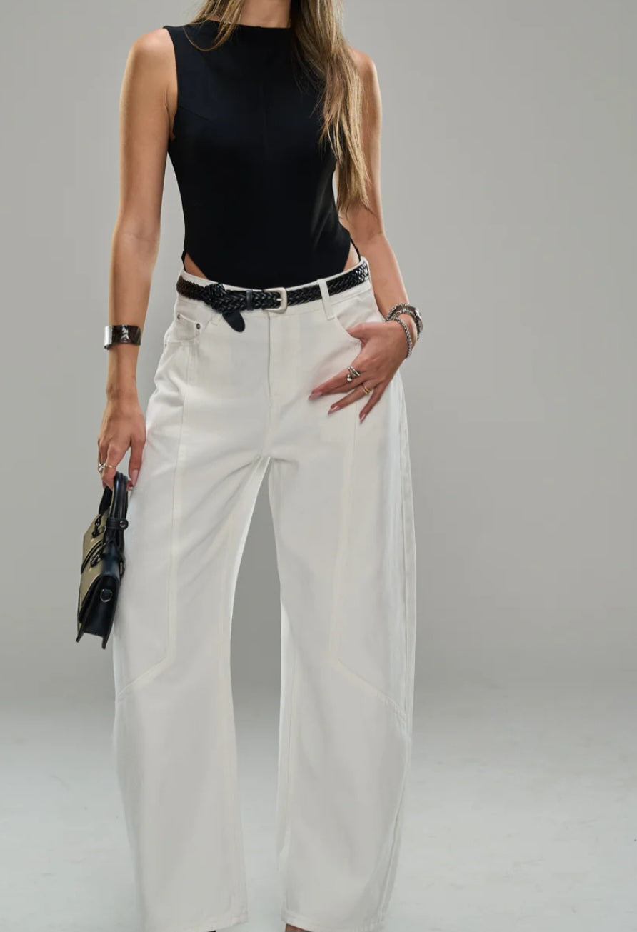 מכנס ג'ינס דולי לבן