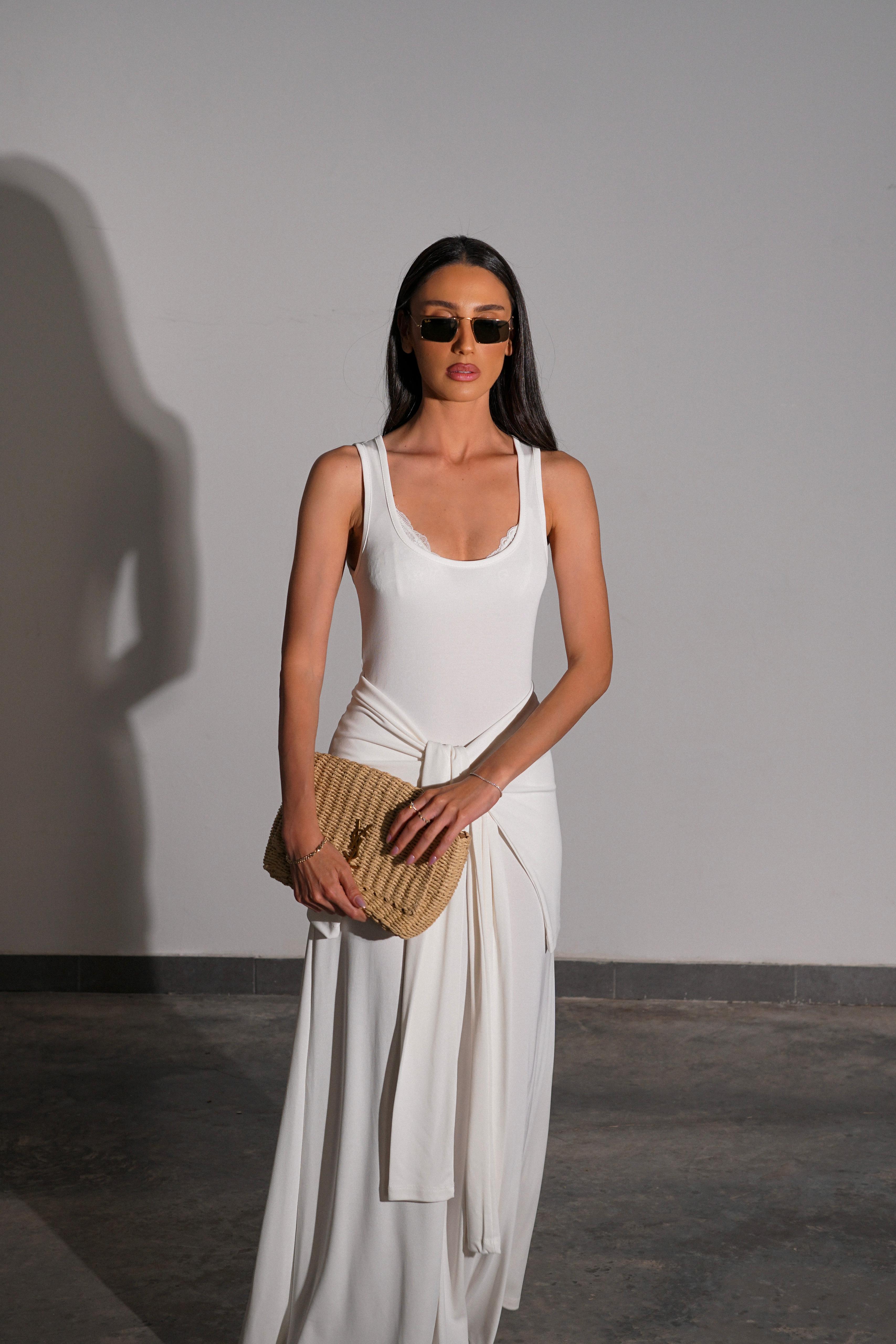 שמלת מליפס לבן