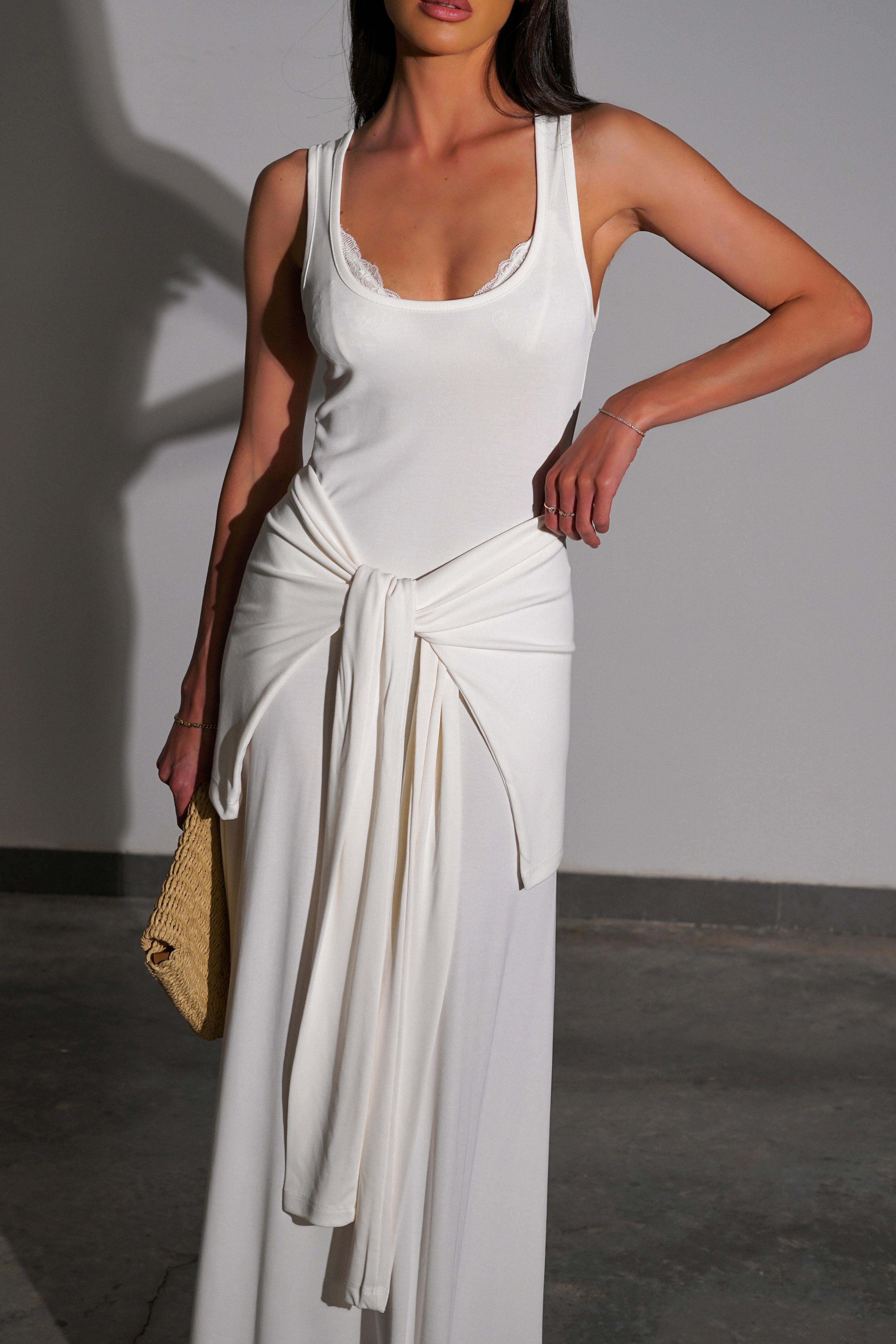 שמלת מליפס לבן