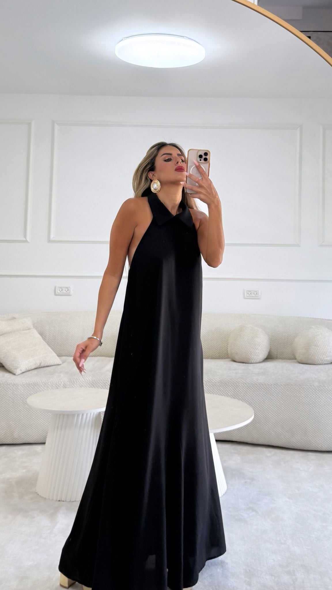 שמלת קולר שחור