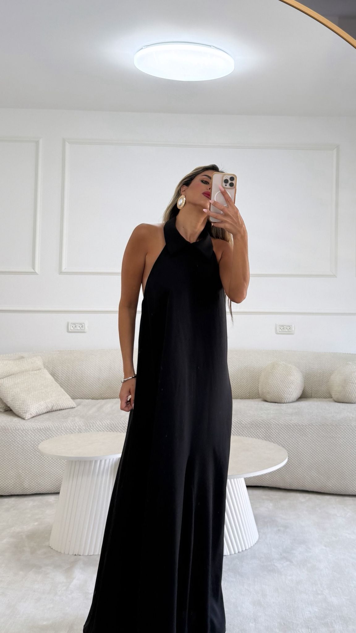 שמלת קולר שחור