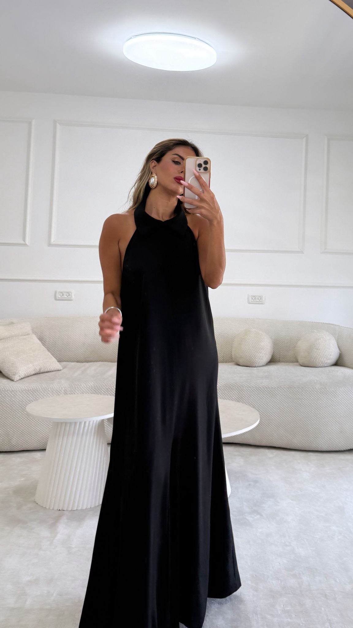 שמלת קולר שחור