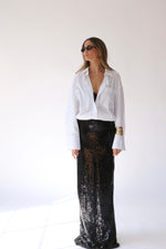 חצאית פייטו שחור