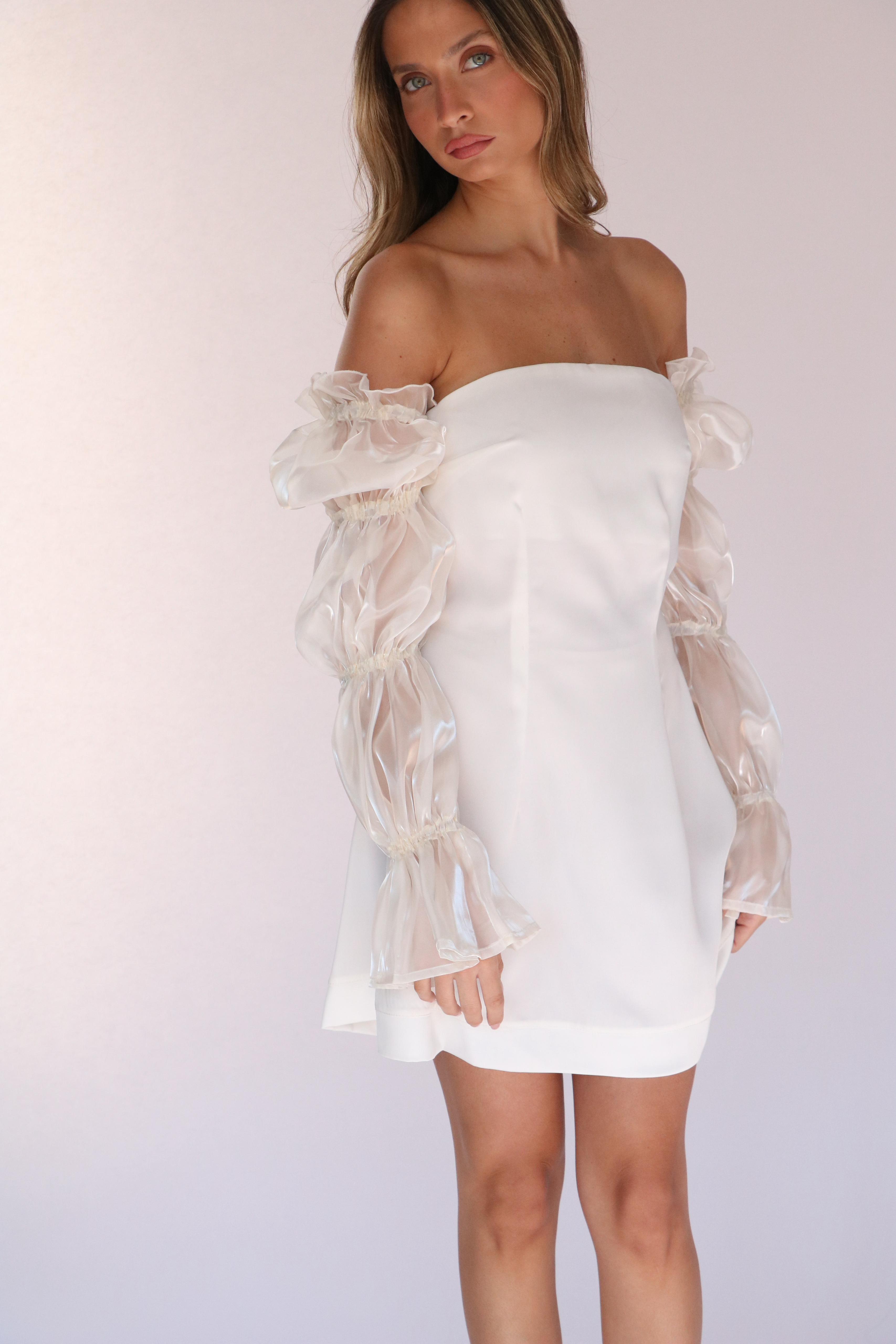 שמלת מירל לבן