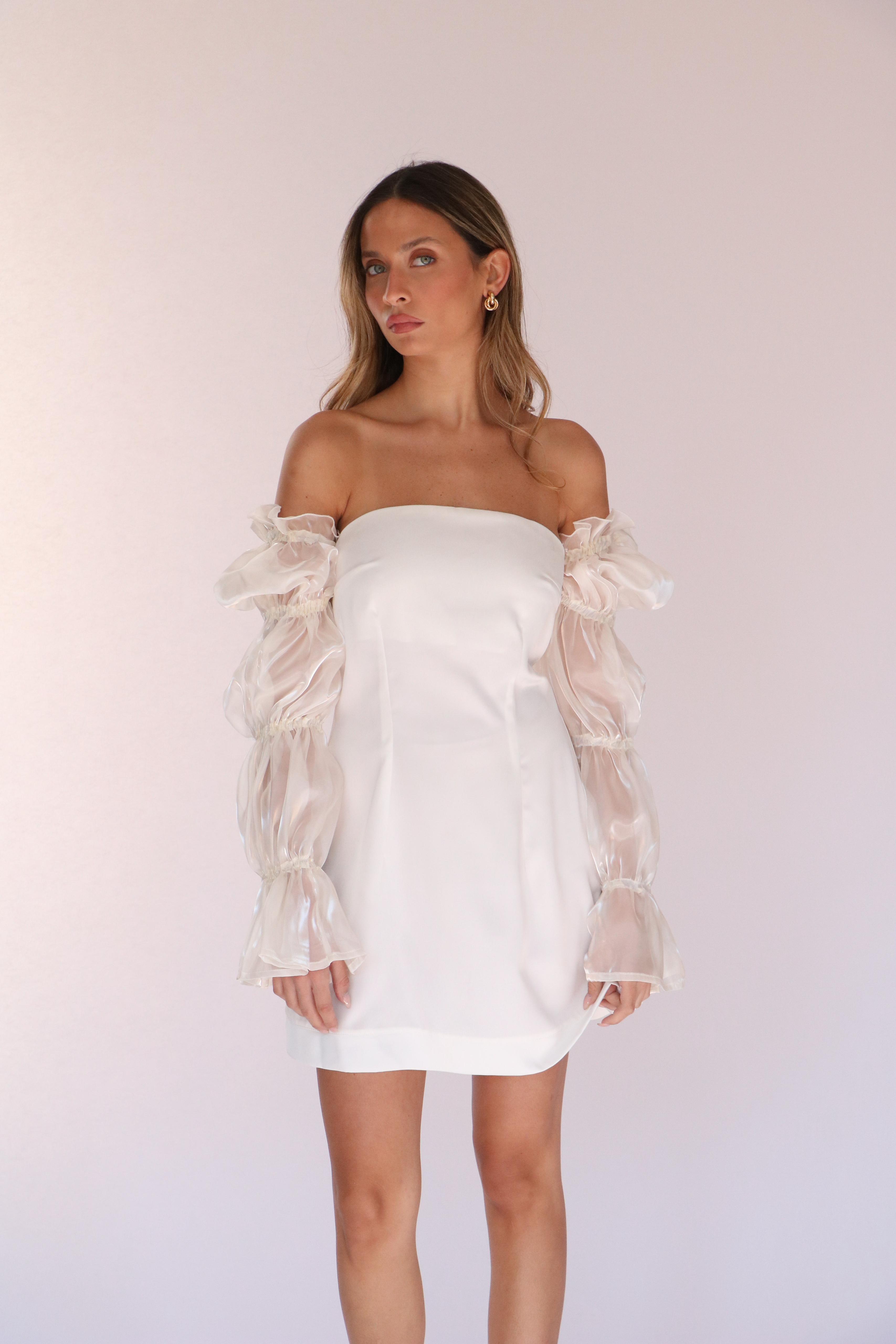 שמלת מירל לבן