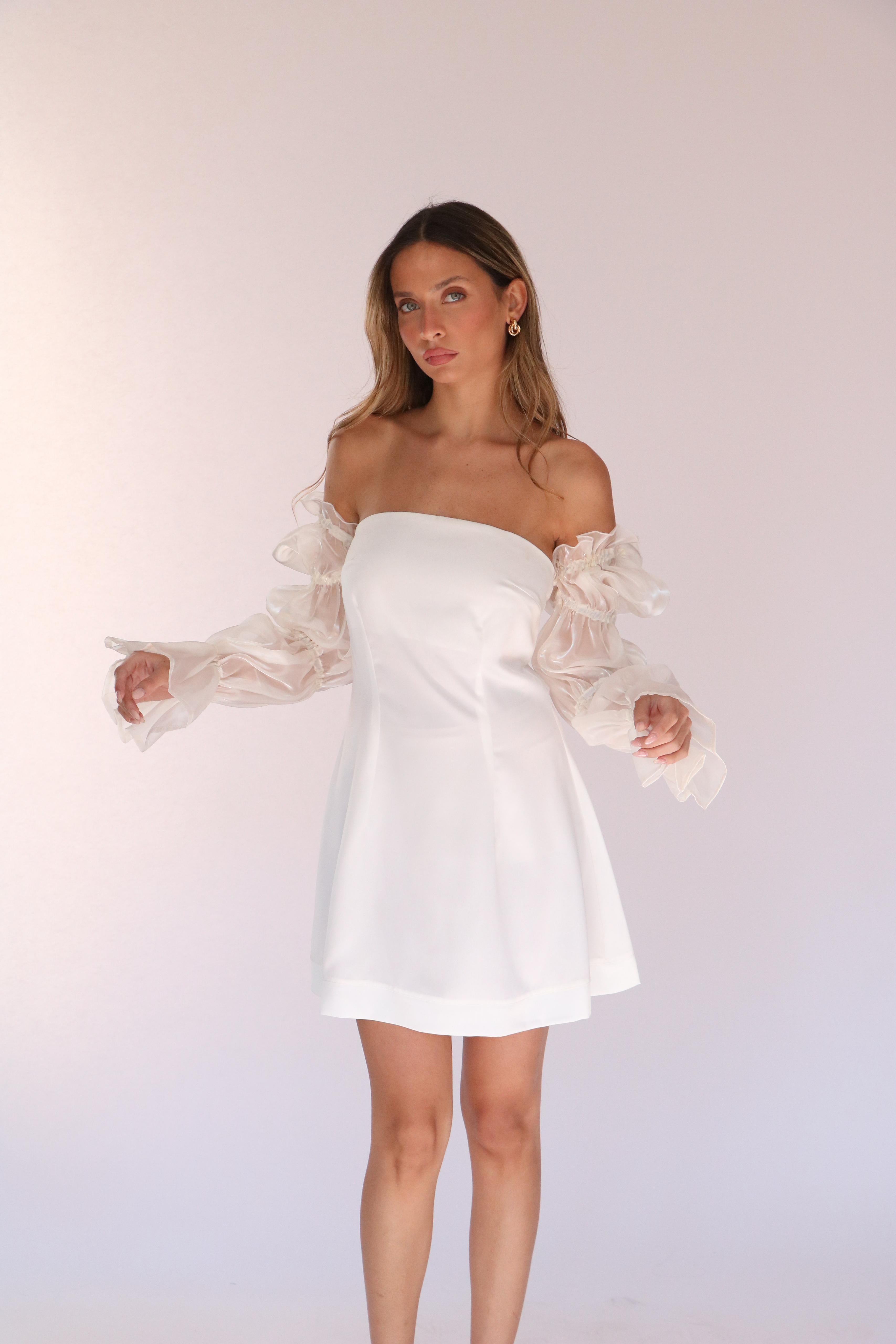 שמלת מירל לבן