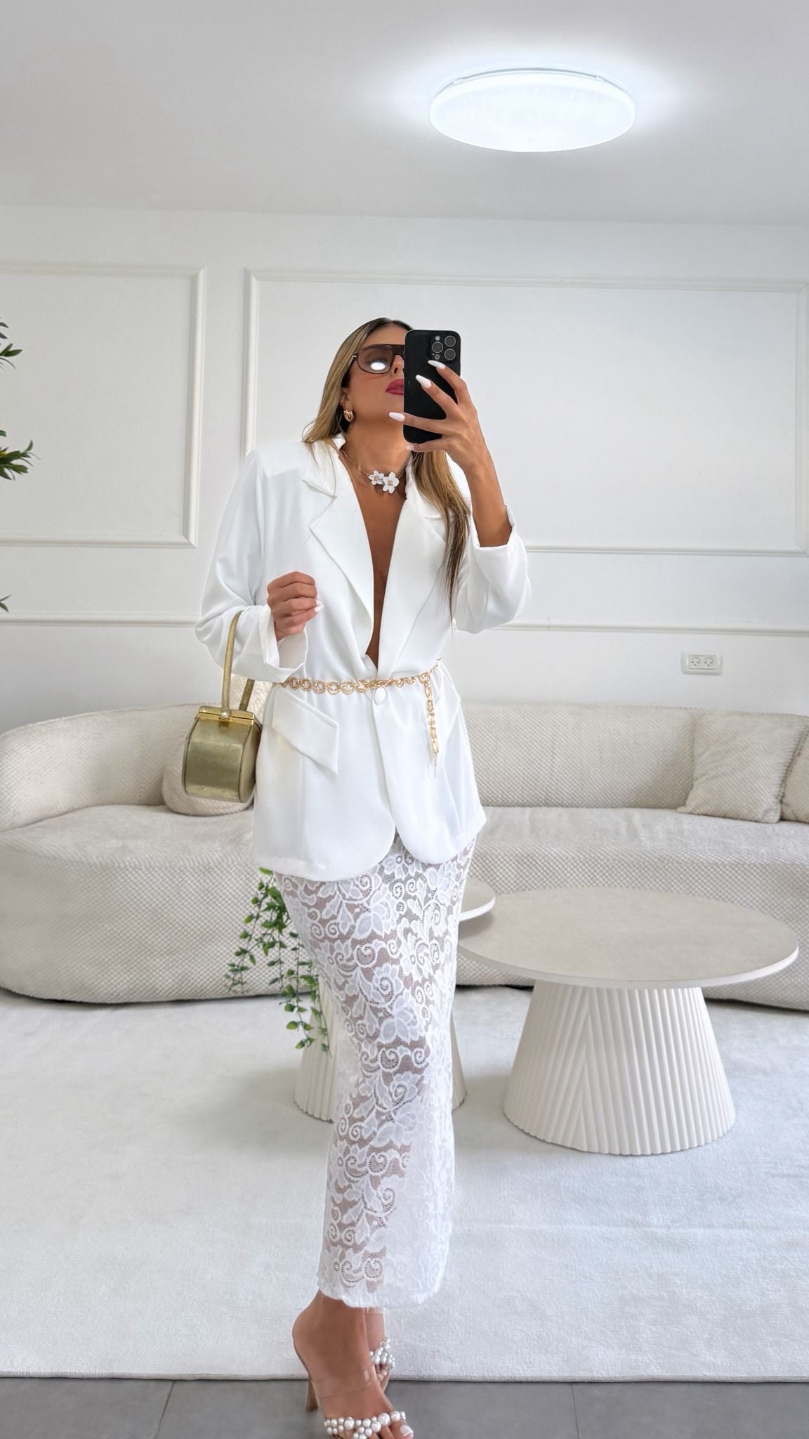 חליפת מיאה לבן