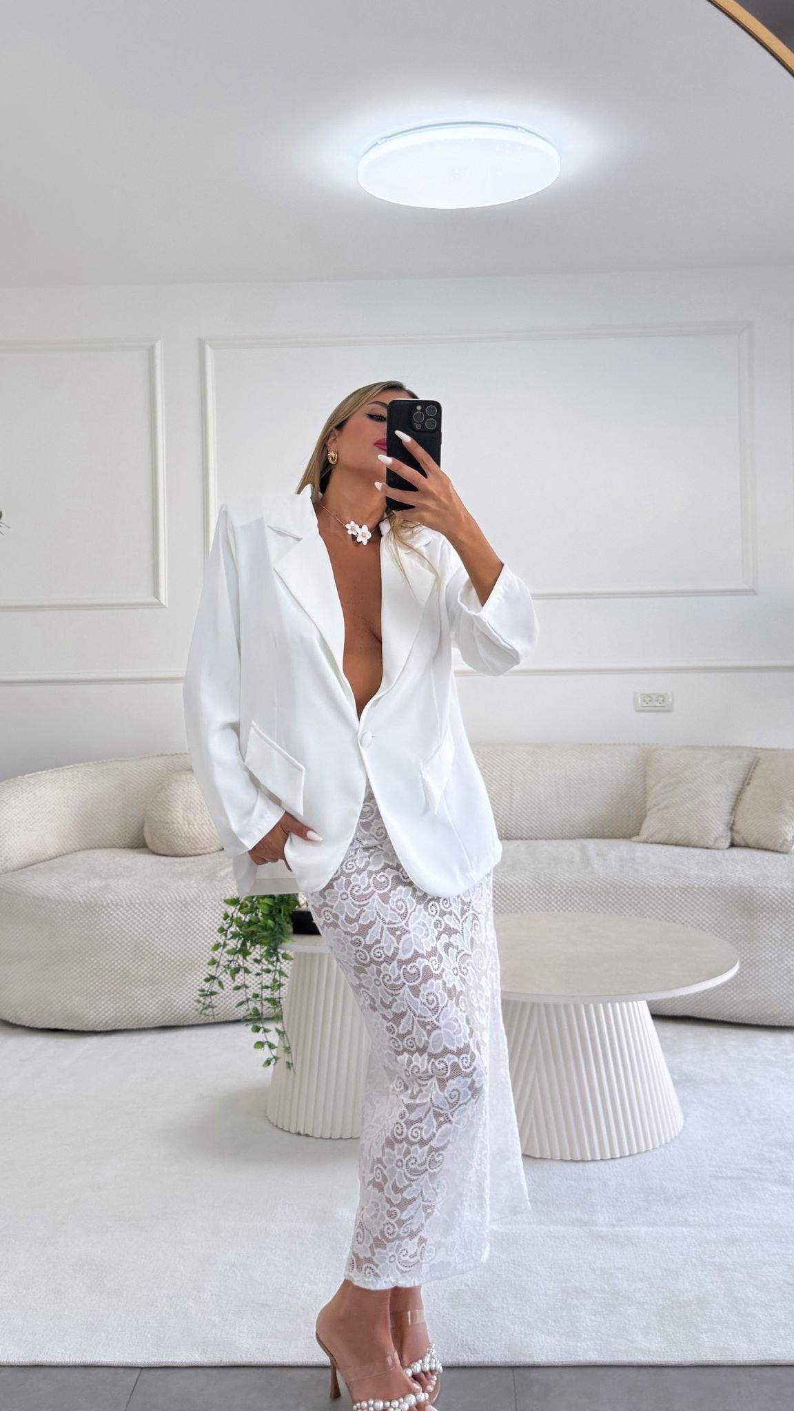 חליפת מיאה לבן