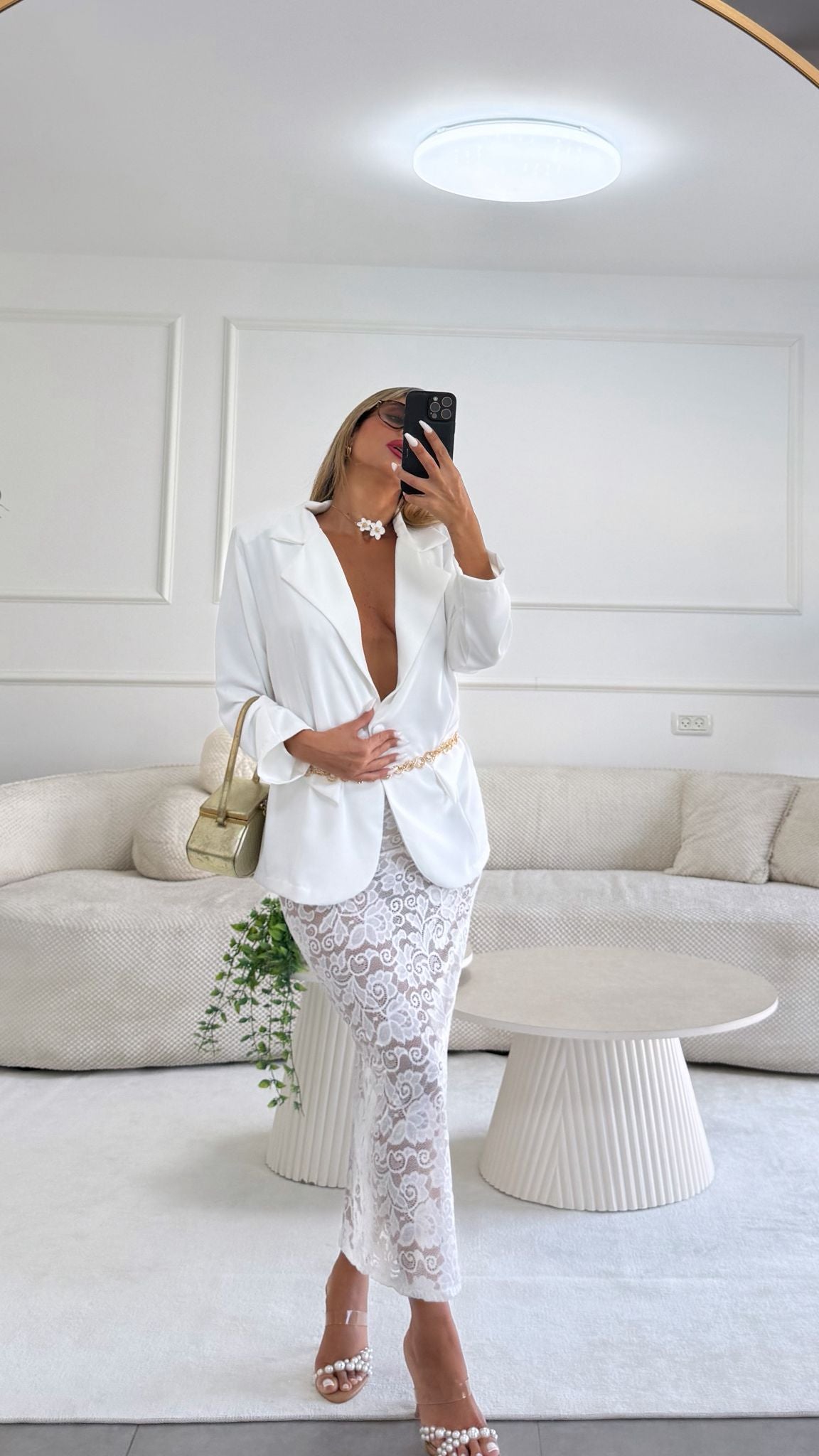 חליפת מיאה לבן