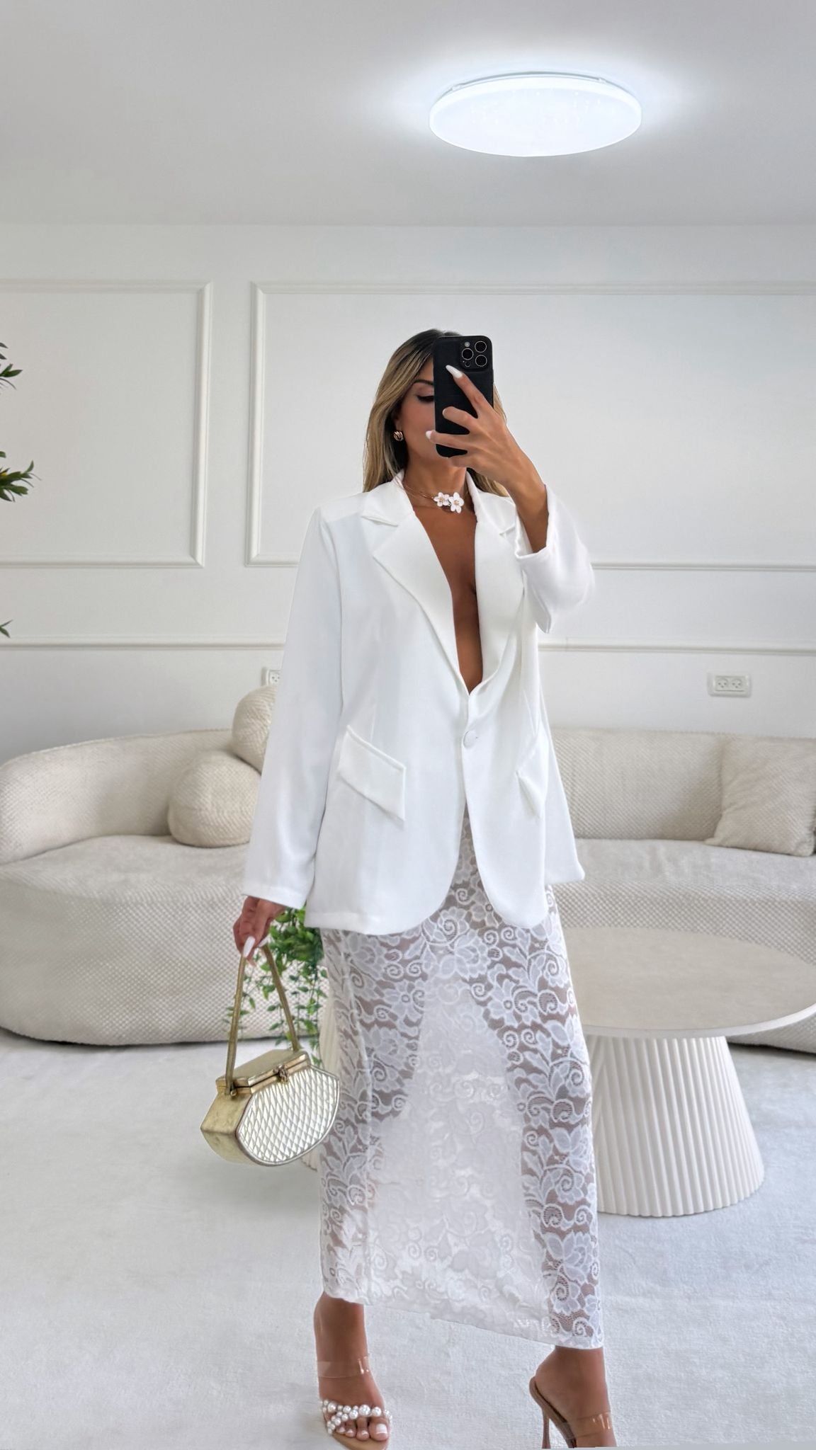 חליפת מיאה לבן