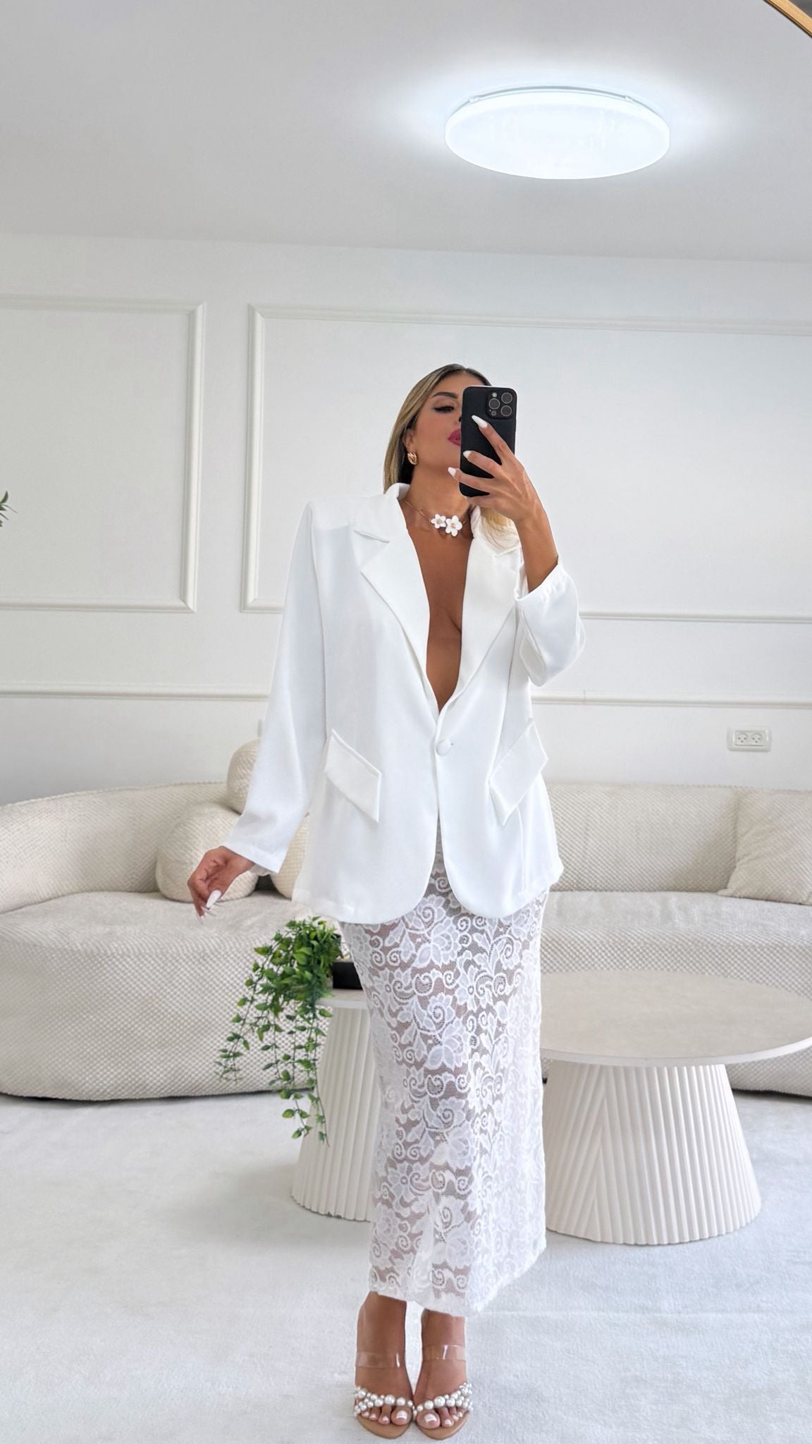 חליפת מיאה לבן