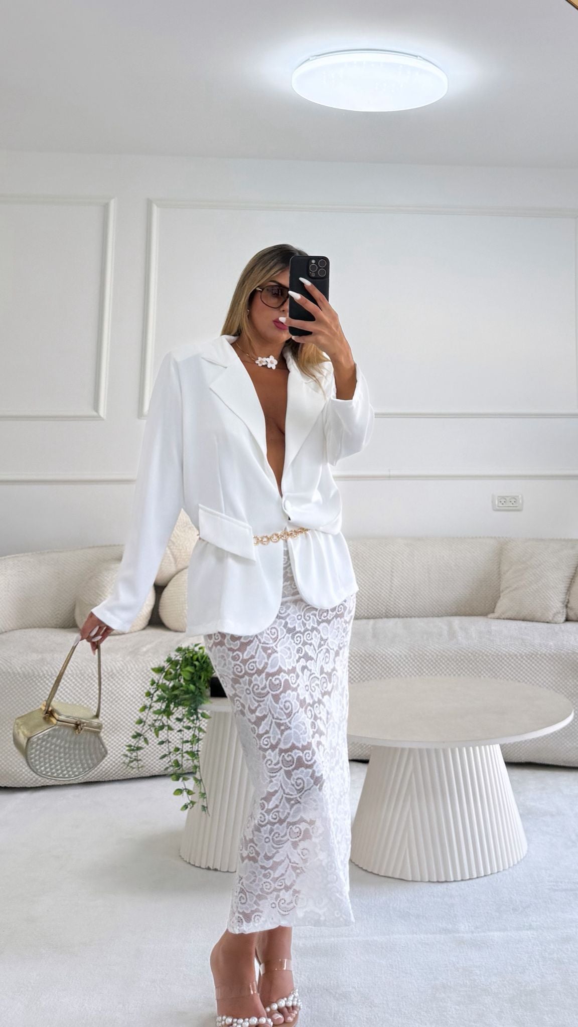 חליפת מיאה לבן