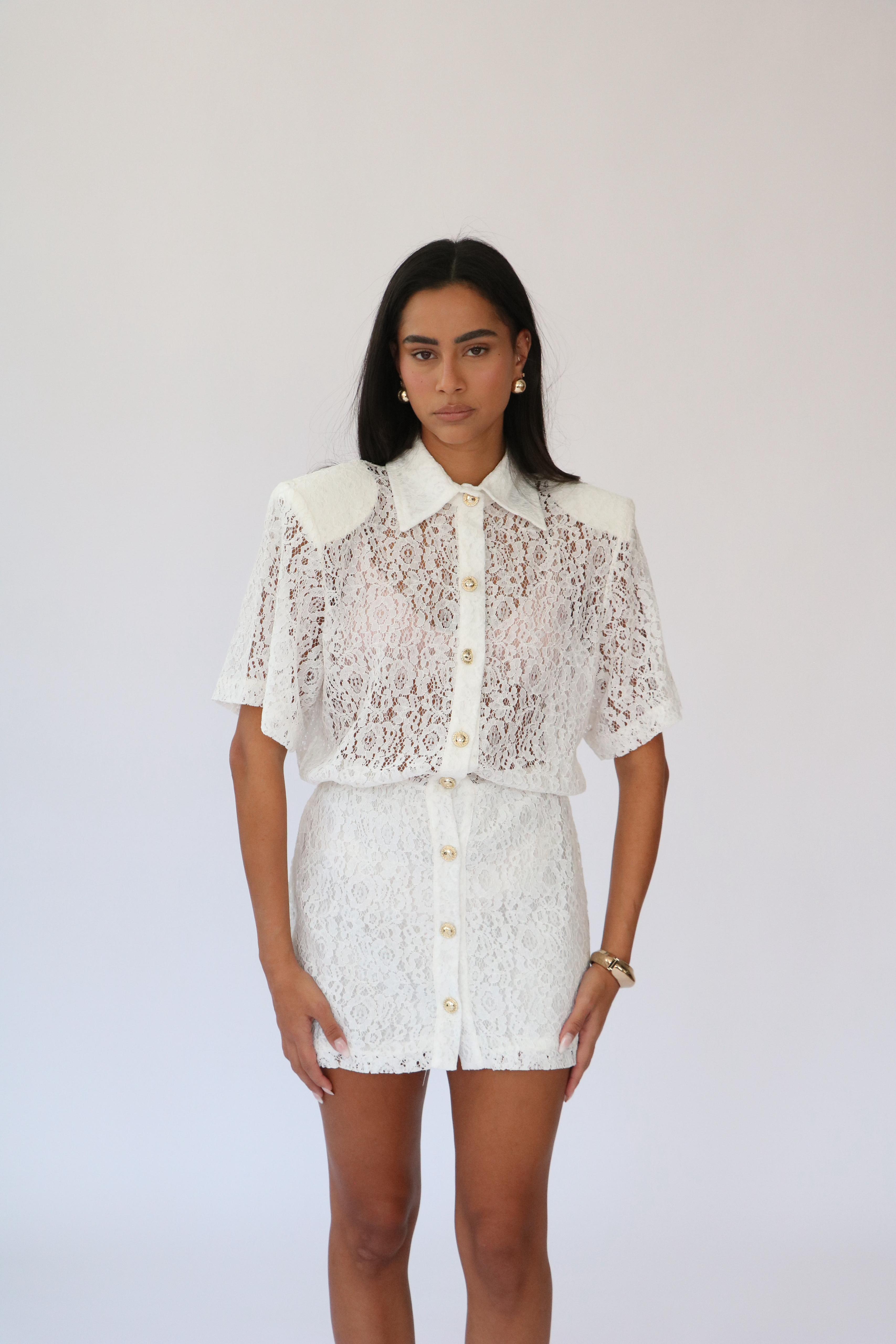 שמלת יאנה לבן