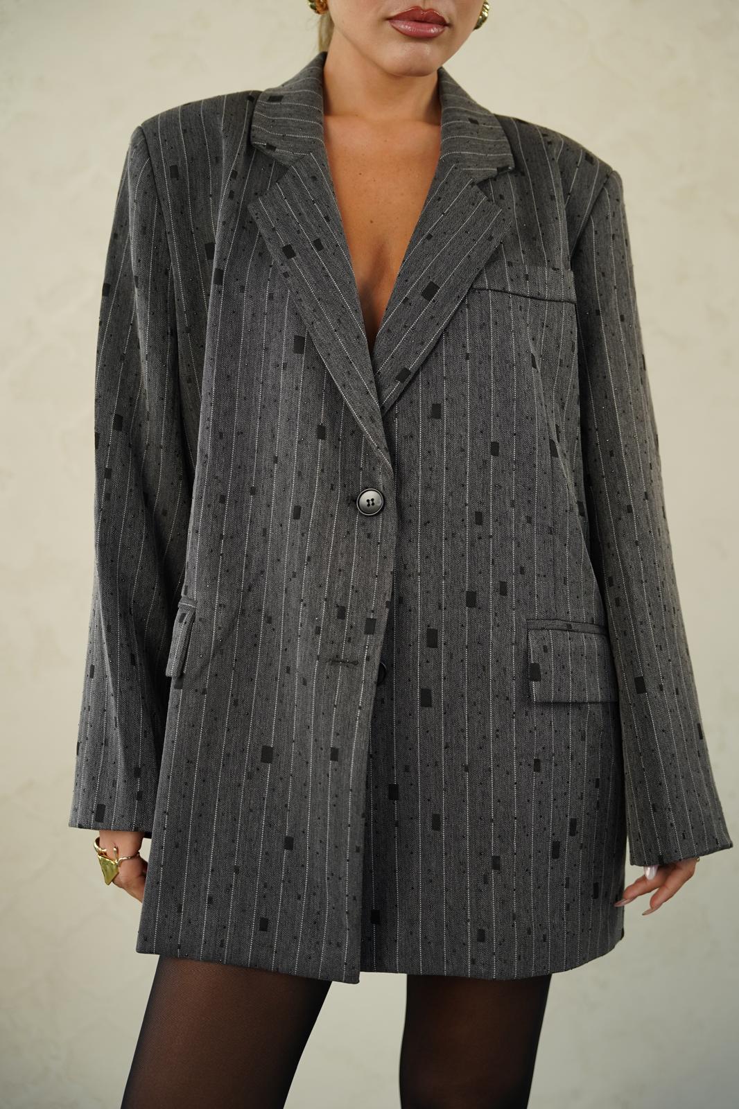 ג'קט שמלה קלאו אפור