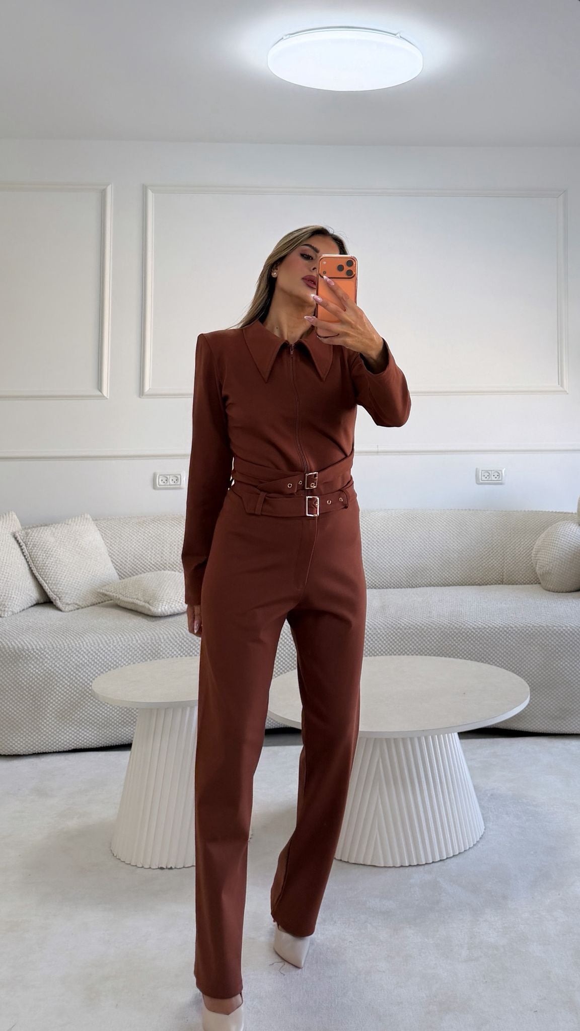 מכנס מישל חום