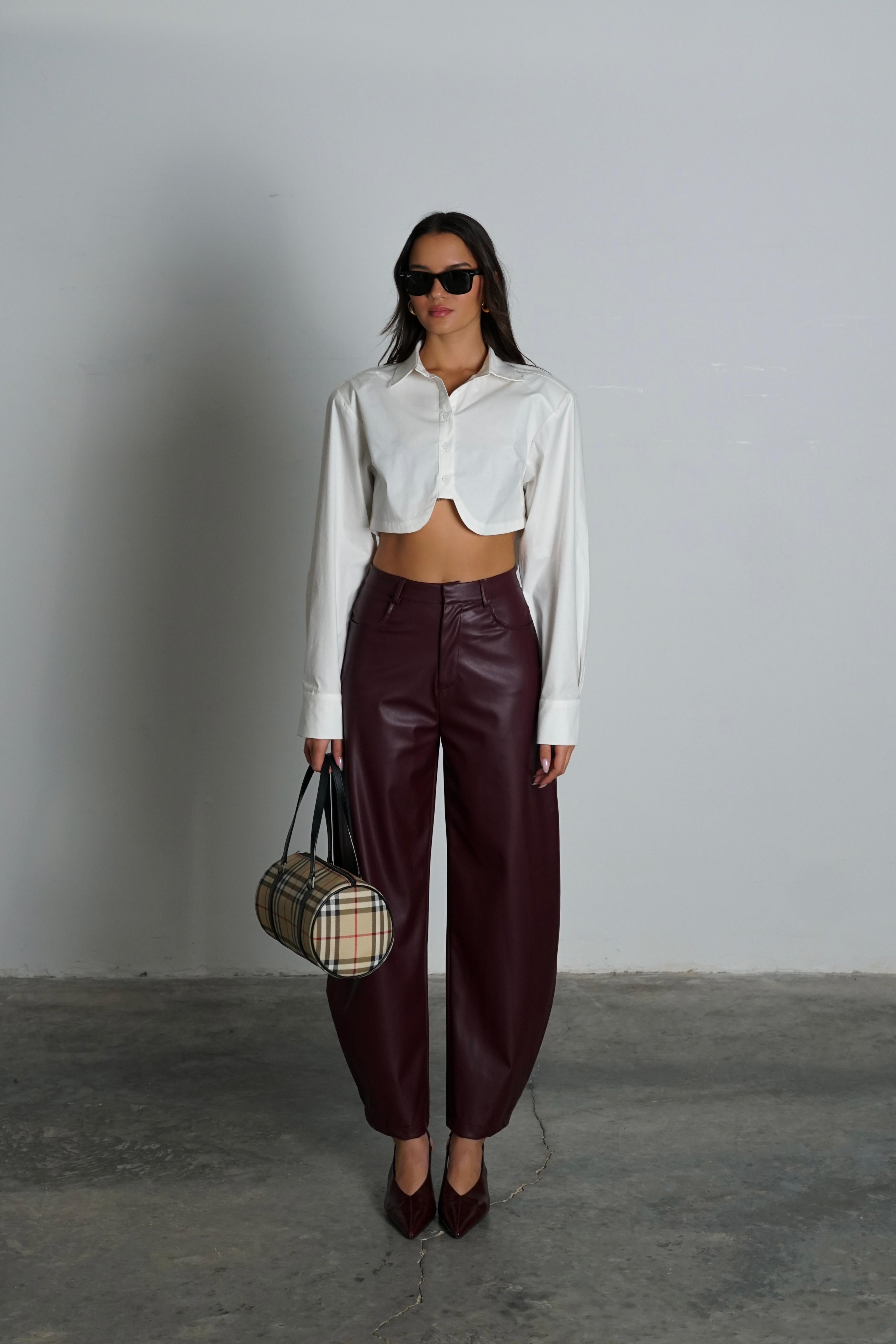 מכנס קיסו בורדו